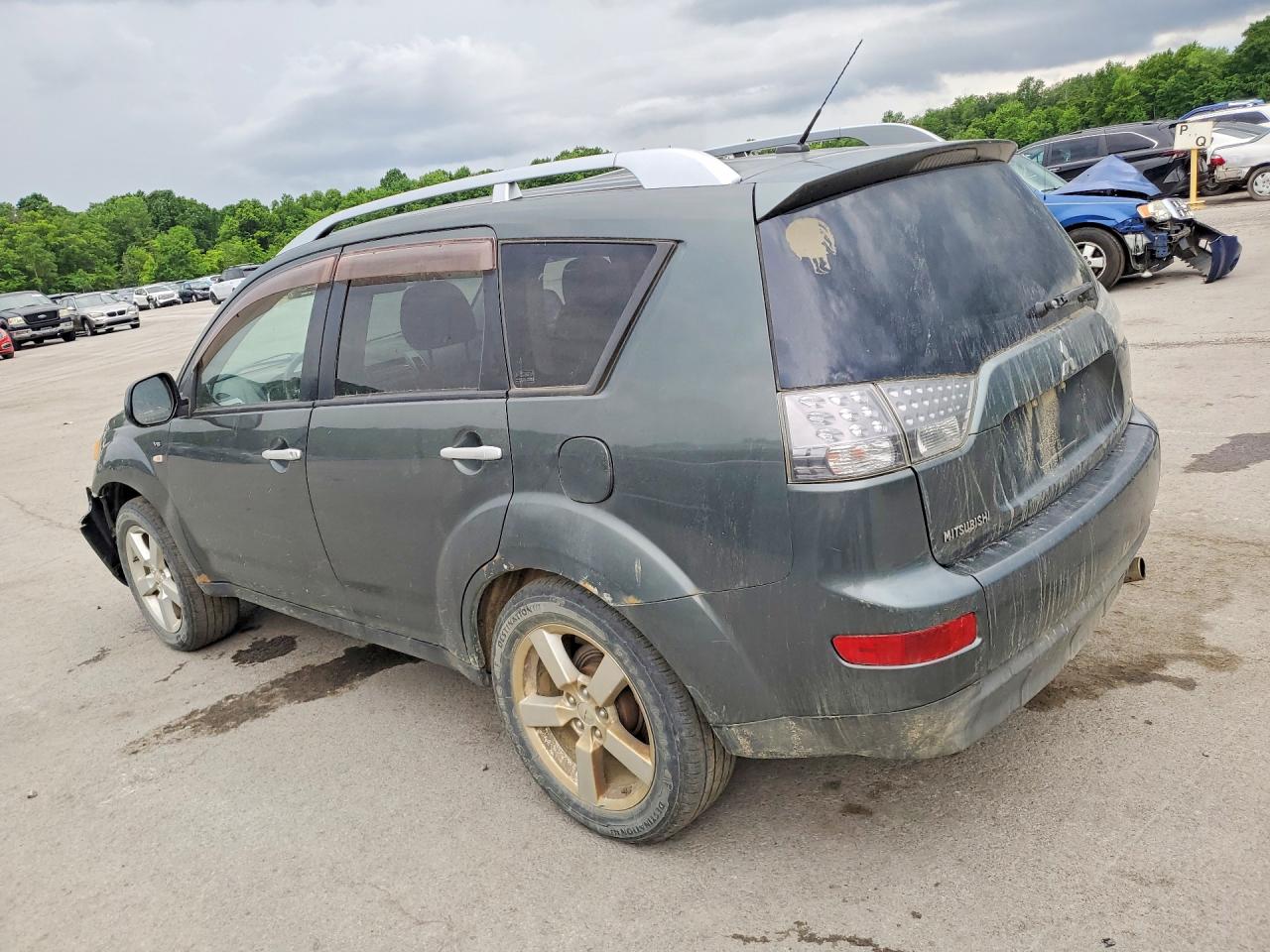 2008 Mitsubishi Outlander Xls Gray vin: JA4MT41X38Z009174