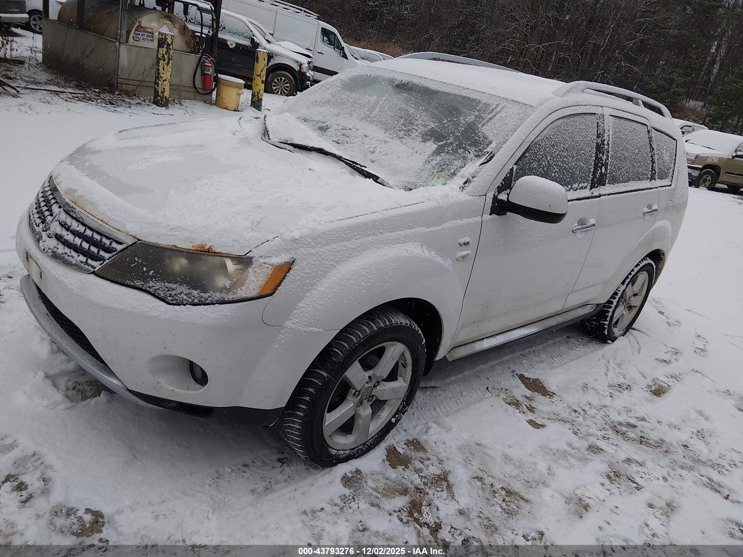 2009 Mitsubishi Outlander Xls White vin: JA4MT41X39Z010374