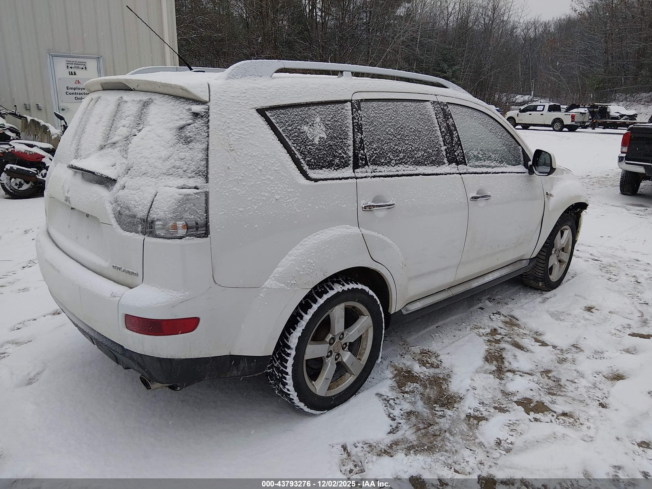 2009 Mitsubishi Outlander Xls White vin: JA4MT41X39Z010374