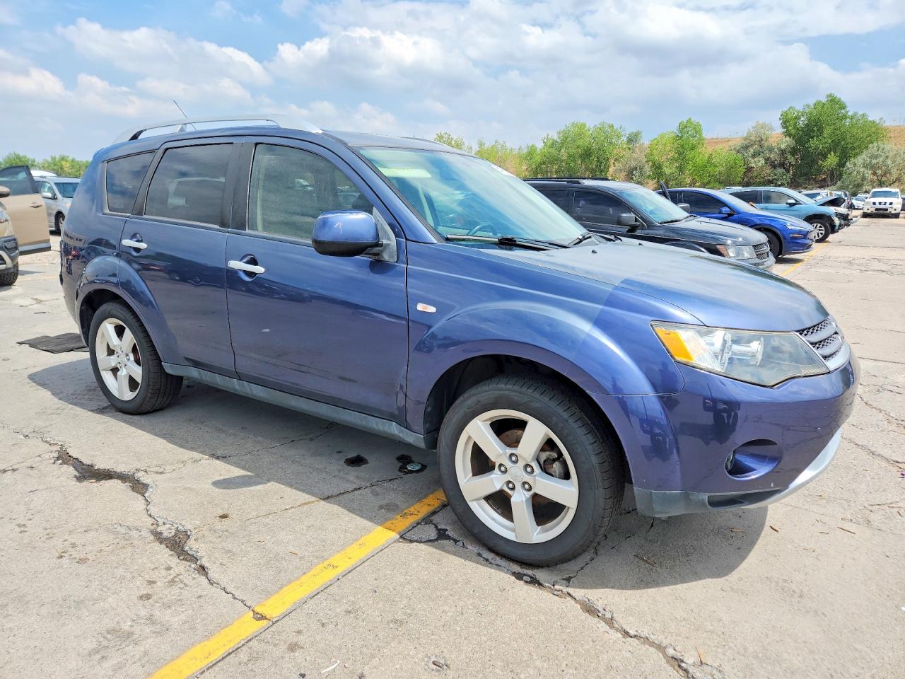 2007 Mitsubishi Outlander Xls Blue vin: JA4MT41X57U011620