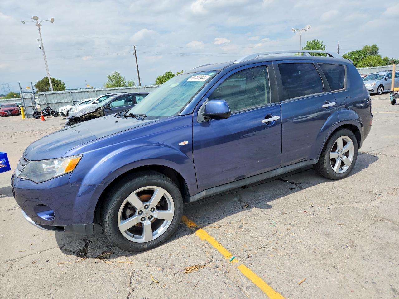 2007 Mitsubishi Outlander Xls Blue vin: JA4MT41X57U011620