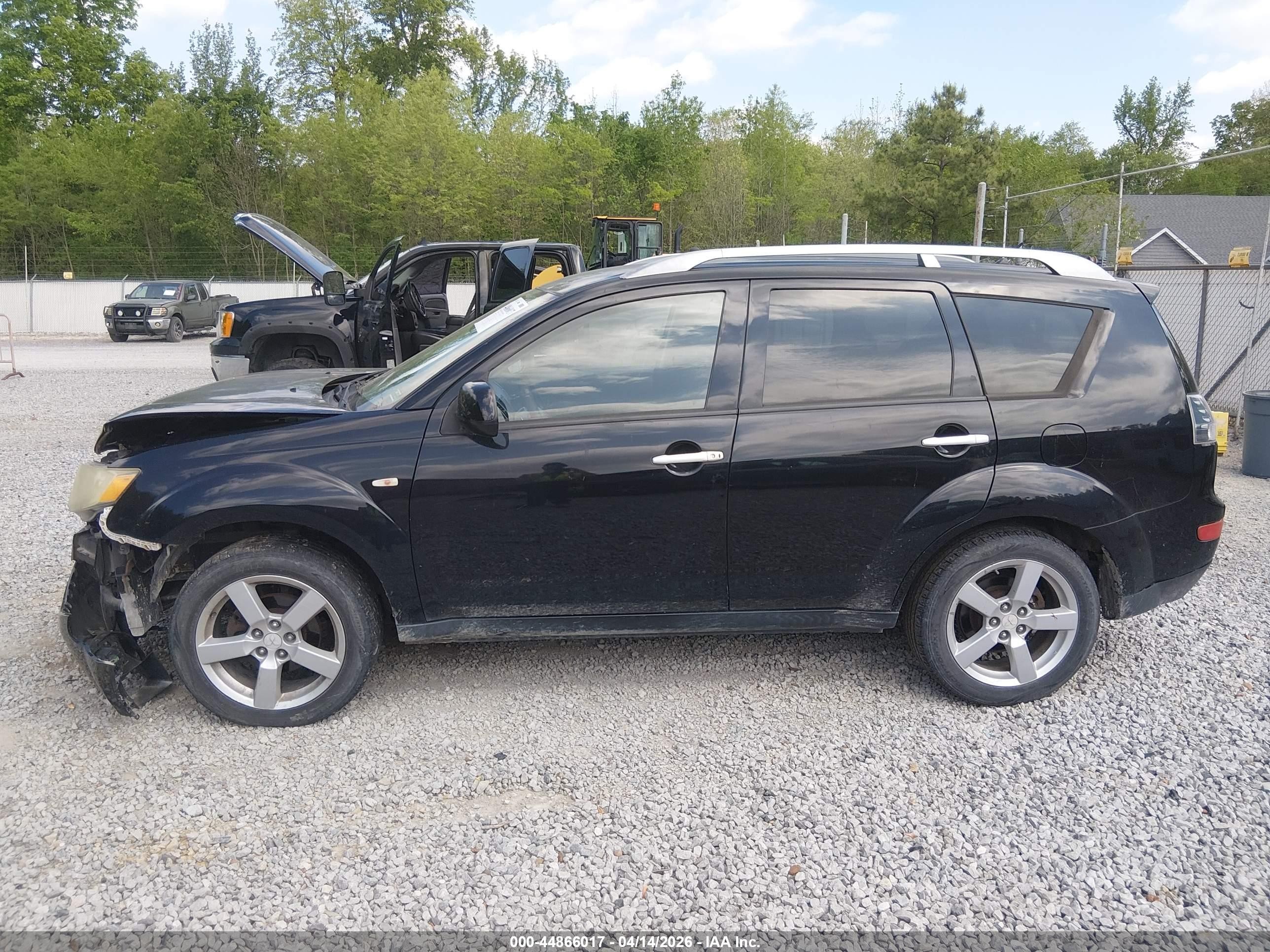 2007 Mitsubishi Outlander Xls Black vin: JA4MT41X67U007950