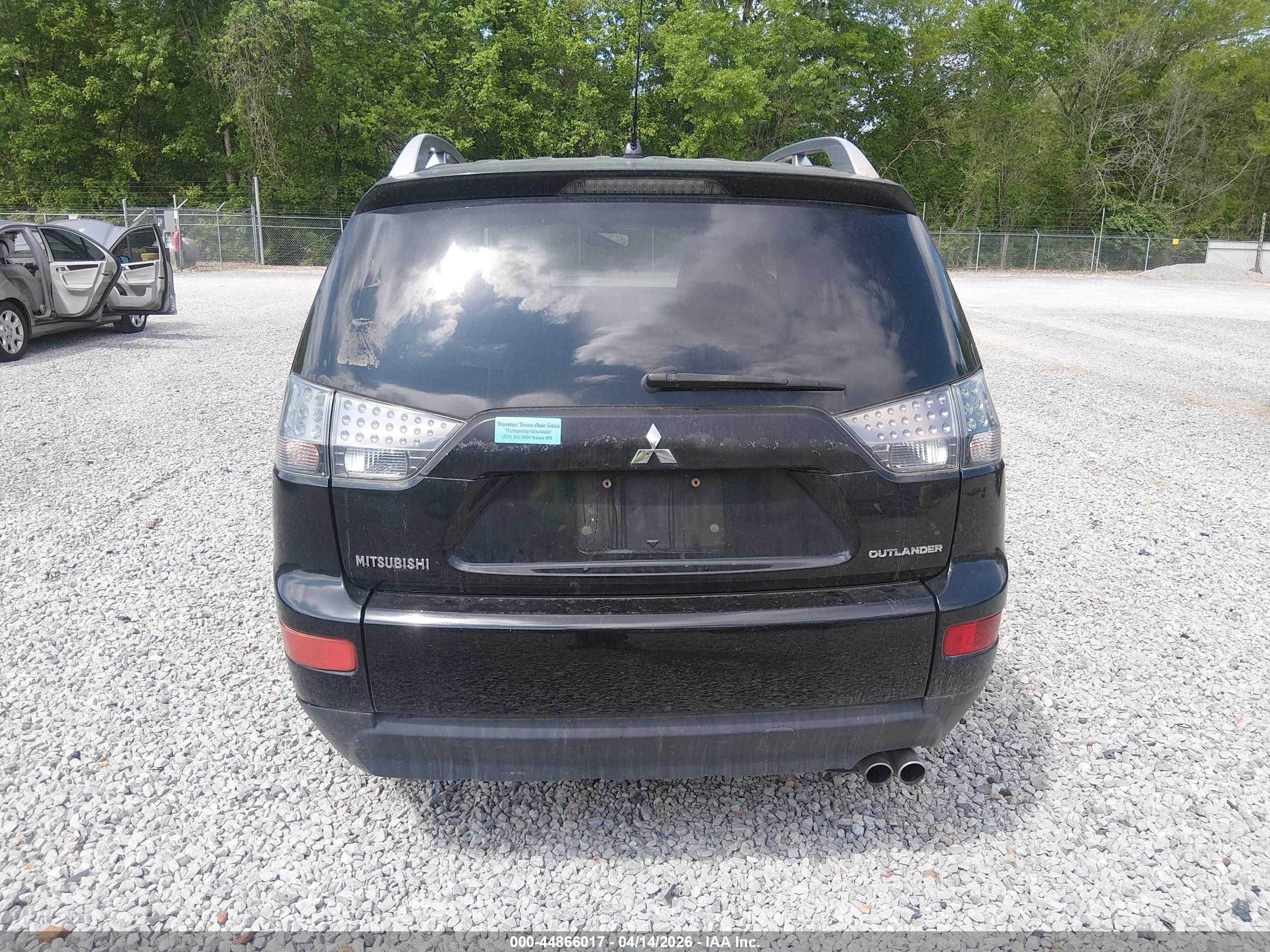 2007 Mitsubishi Outlander Xls Black vin: JA4MT41X67U007950
