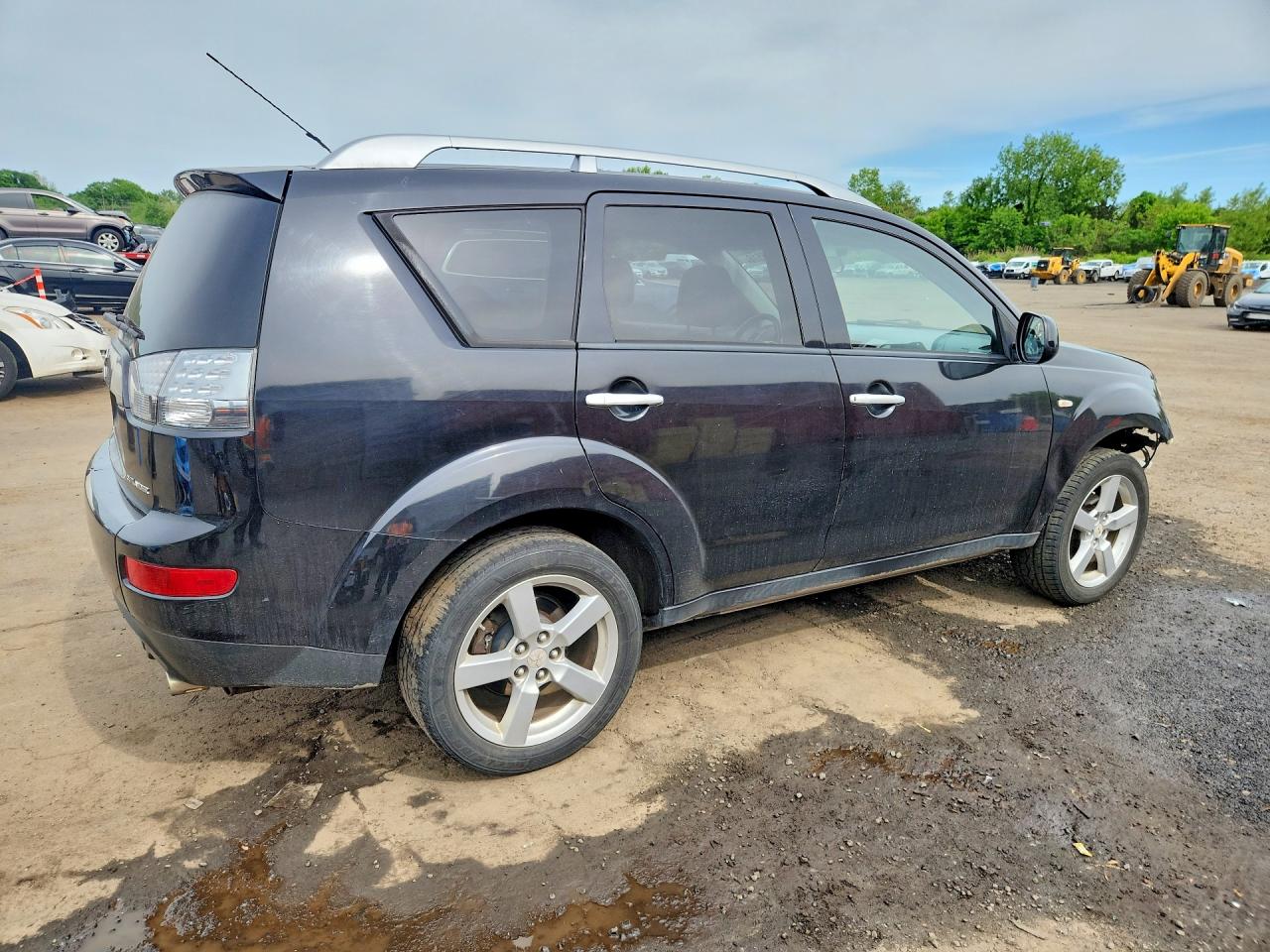 2007 Mitsubishi Outlander Xls Black vin: JA4MT41X67Z008566
