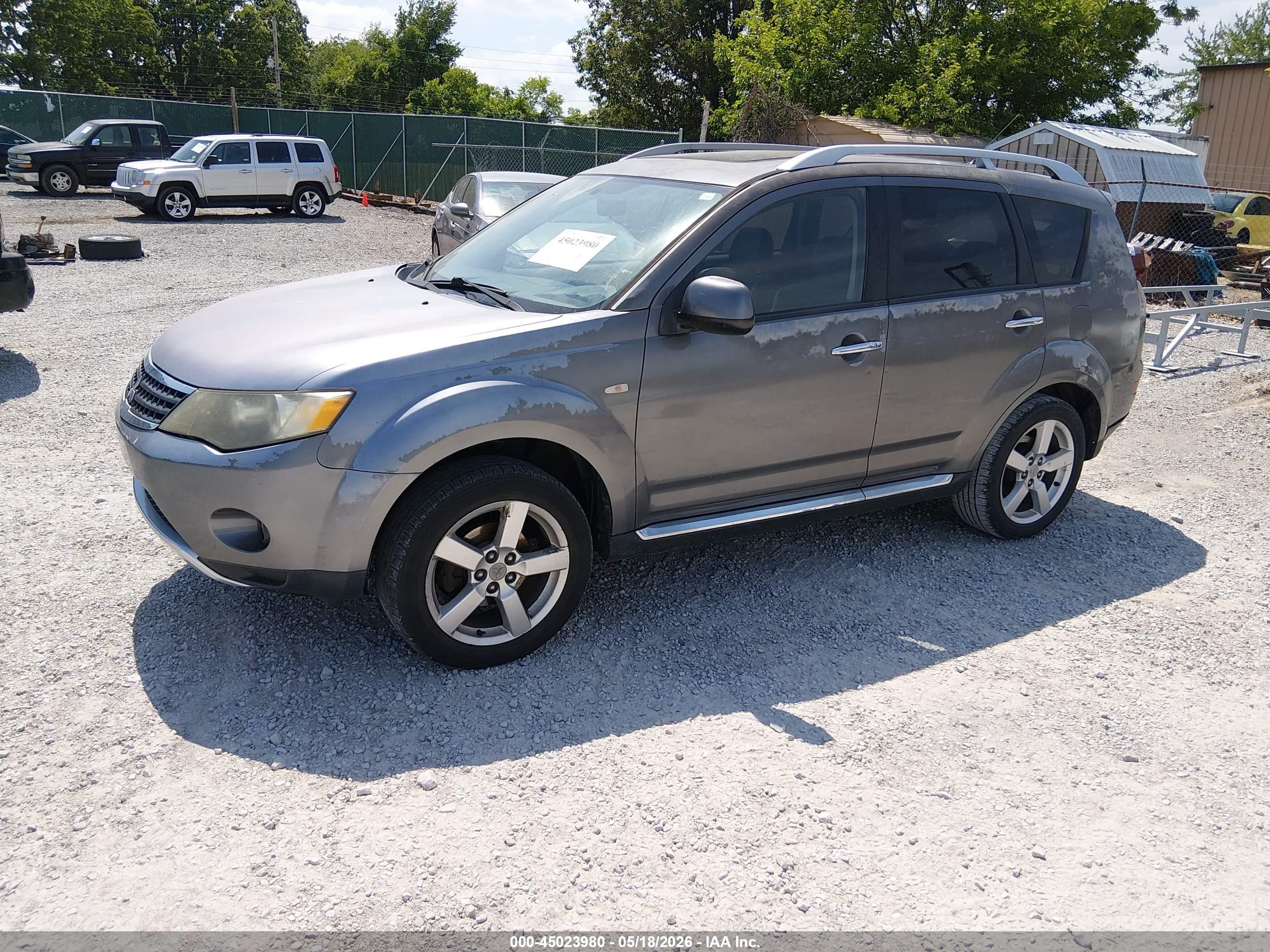 2009 Mitsubishi Outlander Xls Gray vin: JA4MT41X79Z007090
