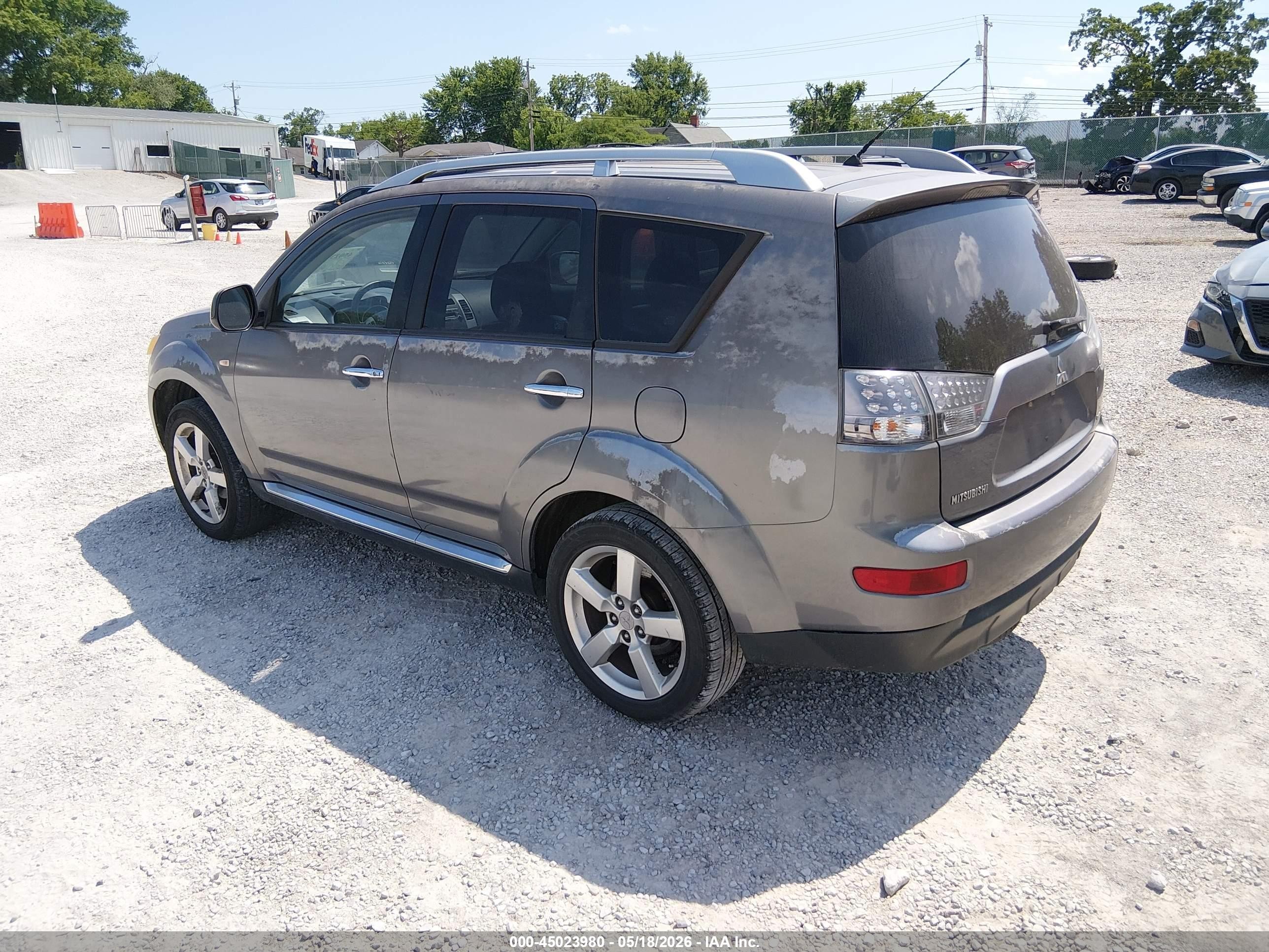 2009 Mitsubishi Outlander Xls Gray vin: JA4MT41X79Z007090