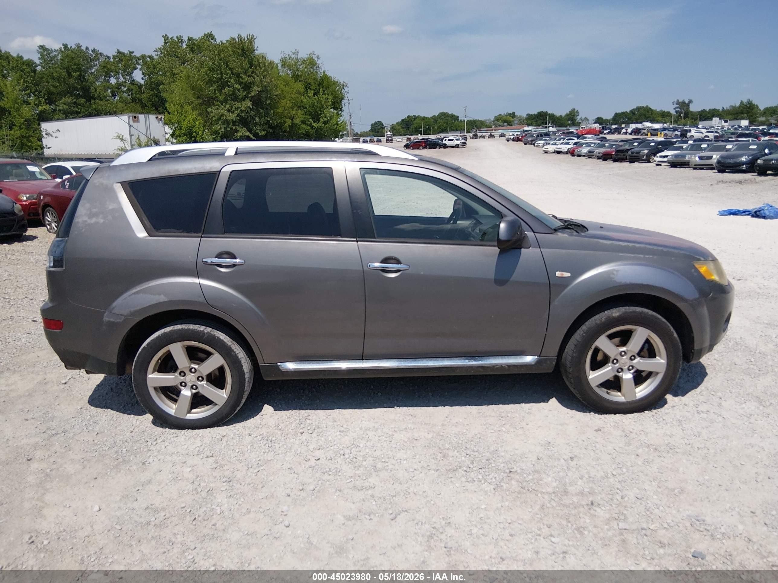 2009 Mitsubishi Outlander Xls Gray vin: JA4MT41X79Z007090
