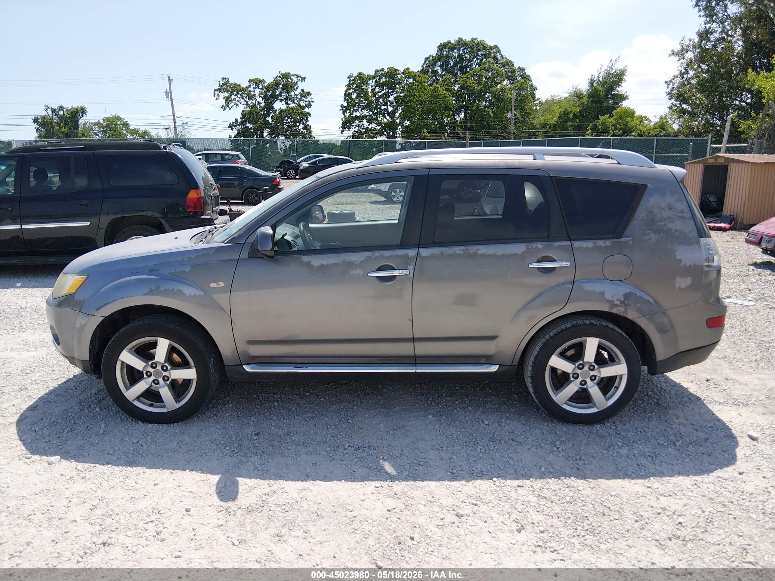 2009 Mitsubishi Outlander Xls Gray vin: JA4MT41X79Z007090