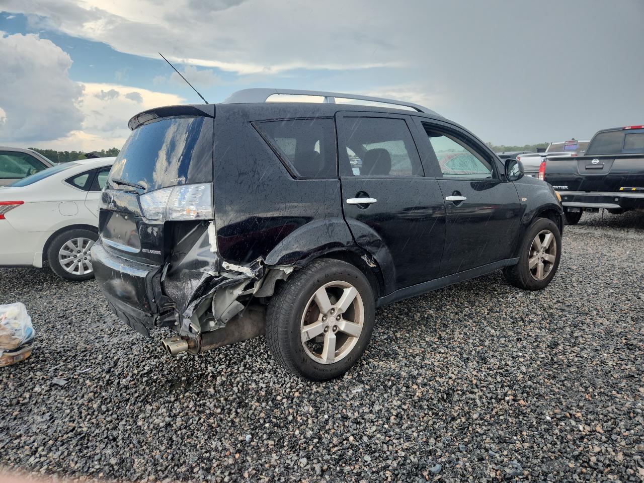 2007 Mitsubishi Outlander Xls Black vin: JA4MT41X97Z006133