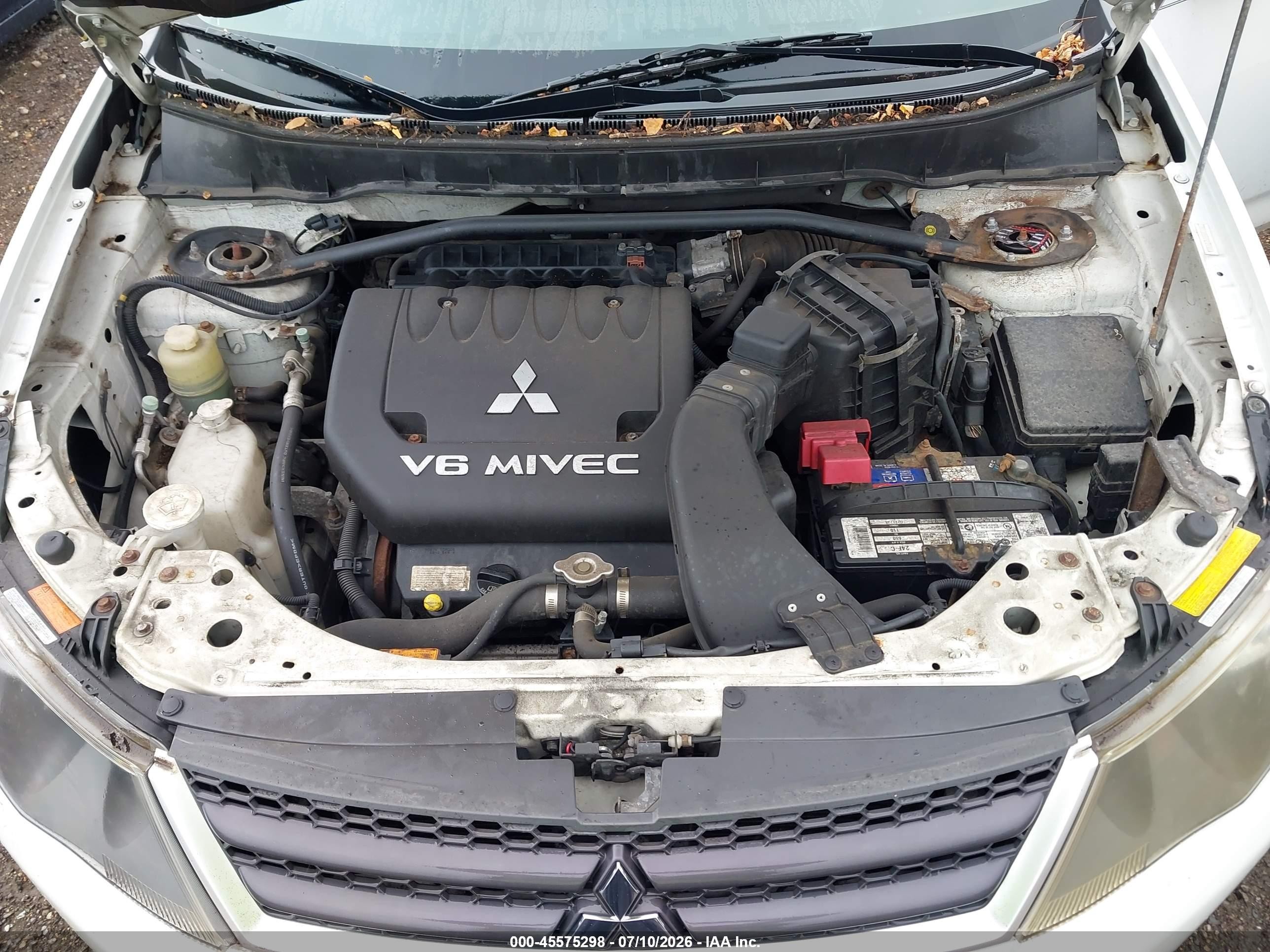 2007 Mitsubishi Outlander Xls White vin: JA4MT41X97Z010635