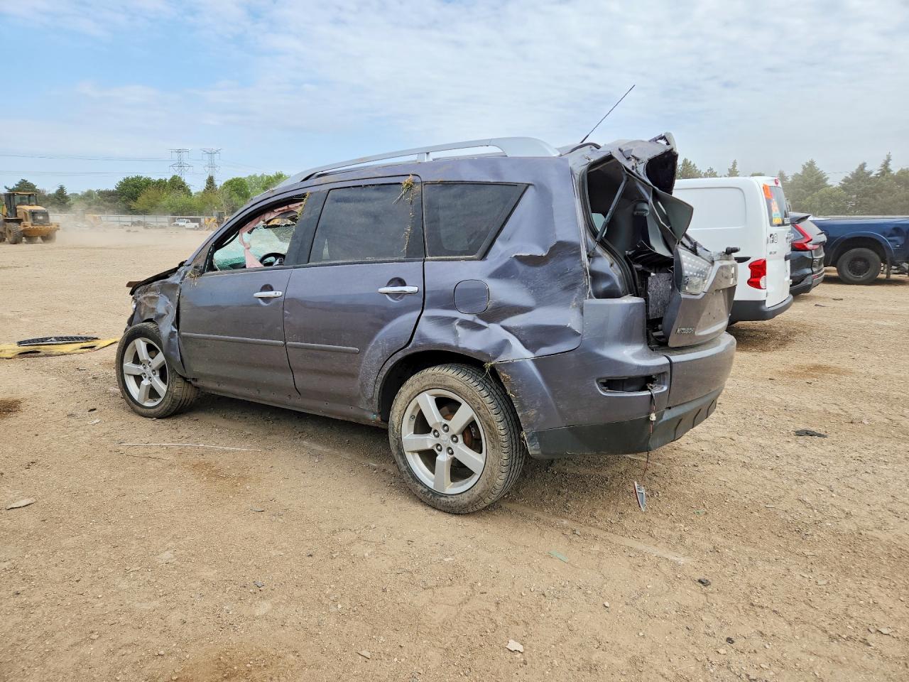 2009 Mitsubishi Outlander Xls Gray vin: JA4MT41X99Z014915