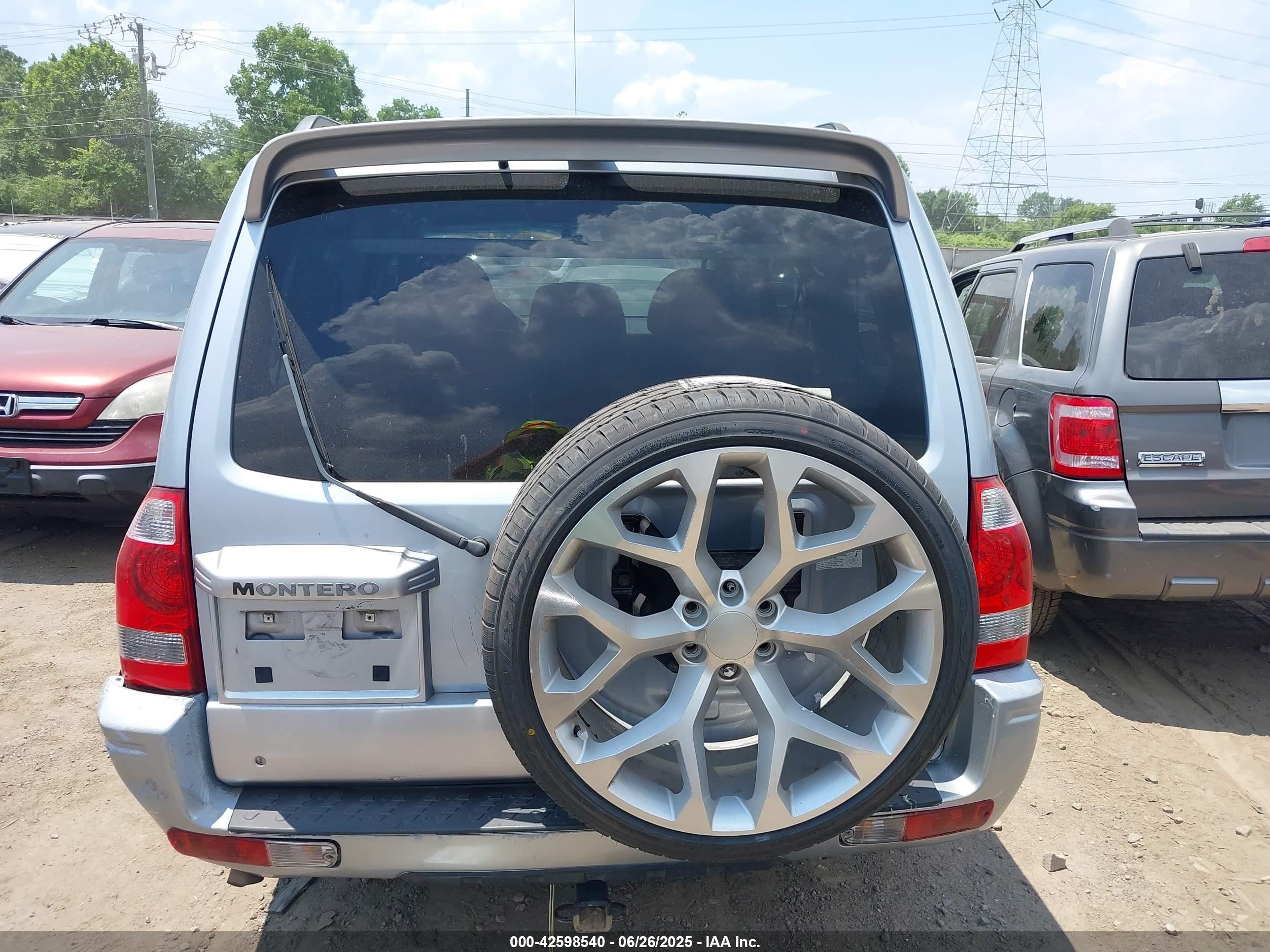 2004 Mitsubishi Montero Xls Серебряный vin: JA4MW51S04J010714