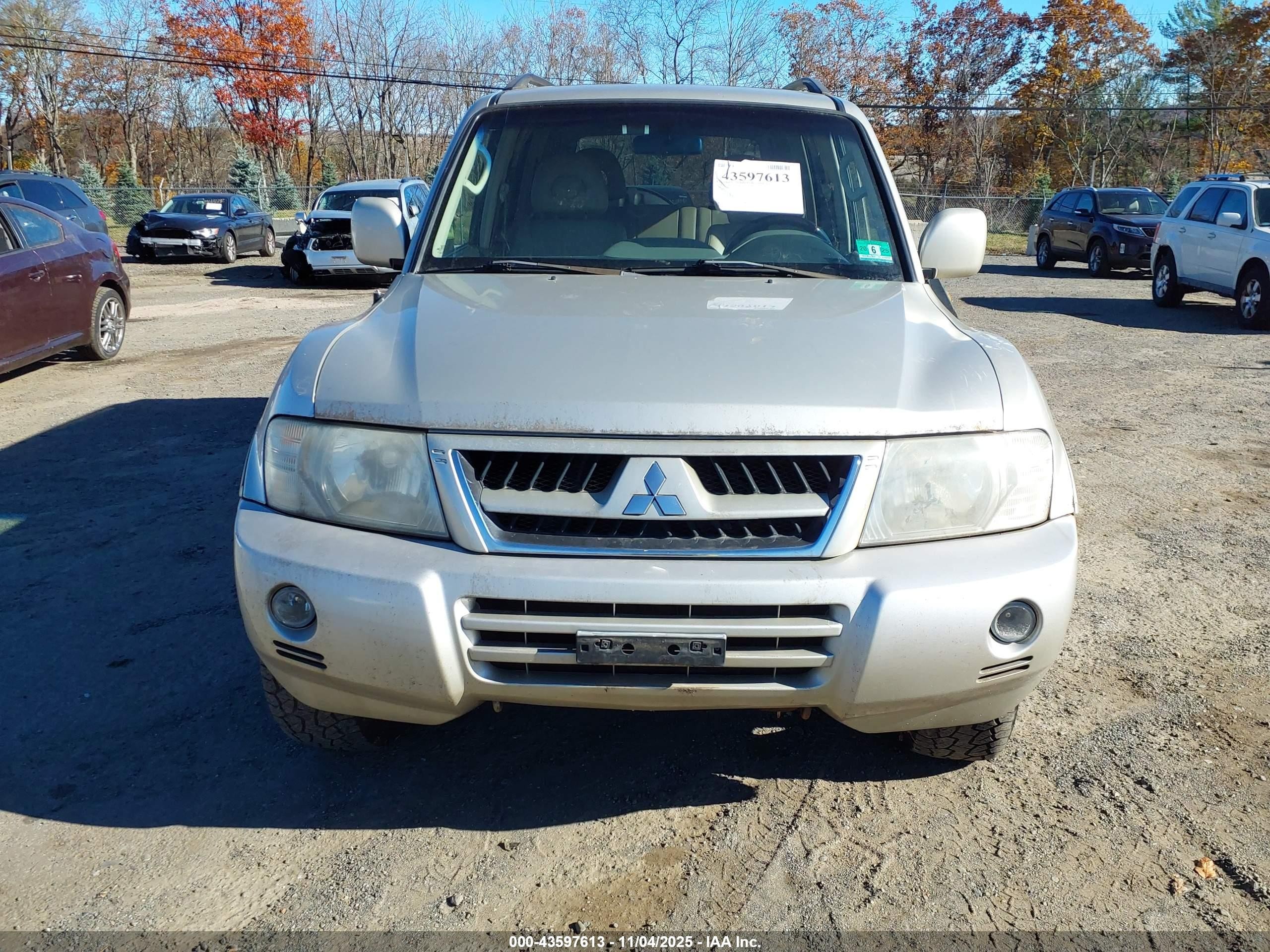 2004 Mitsubishi Montero Xls Silver vin: JA4MW51S24J011069