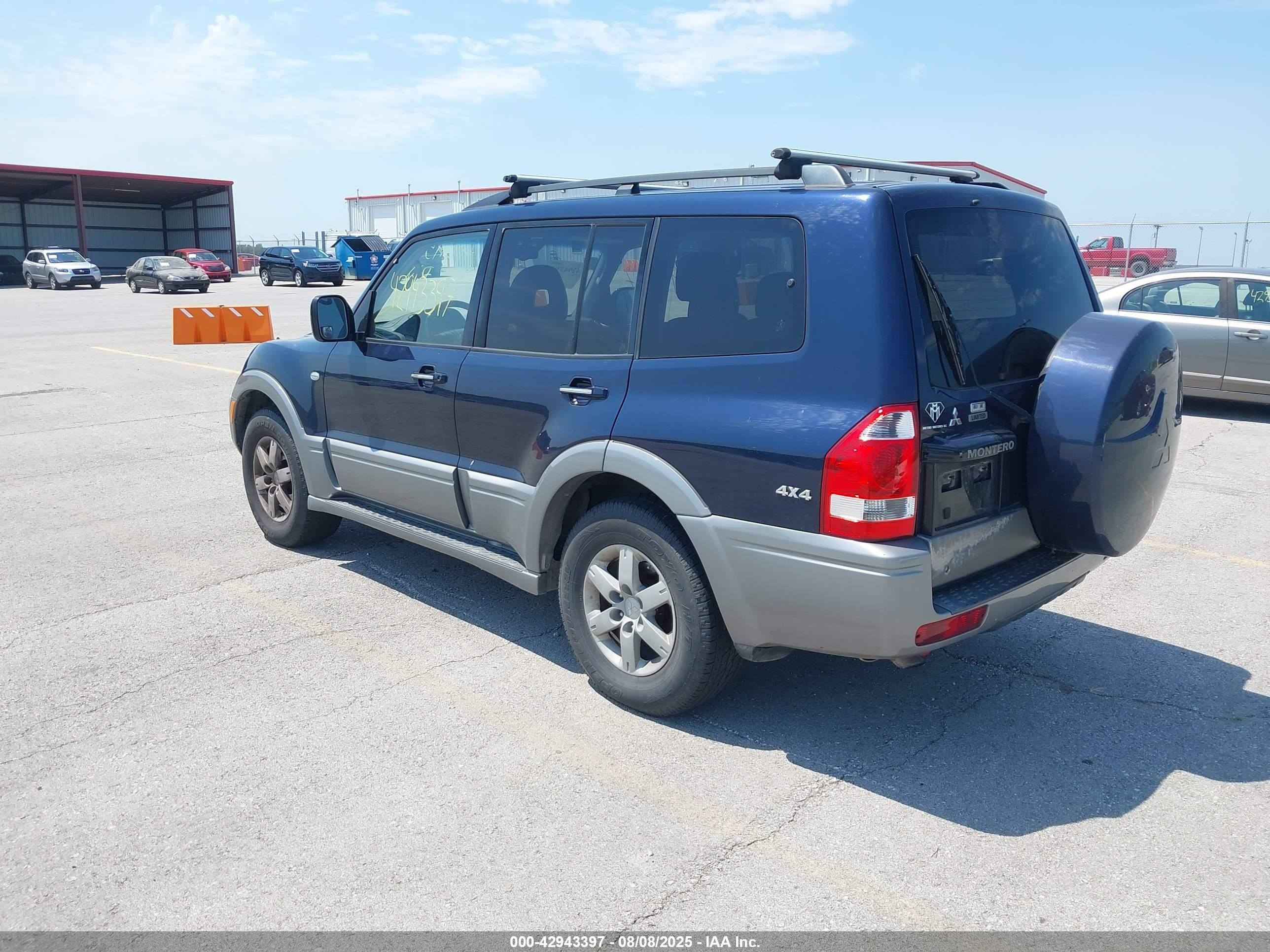 2005 Mitsubishi Montero Limited Синий vin: JA4MW51S65J000660