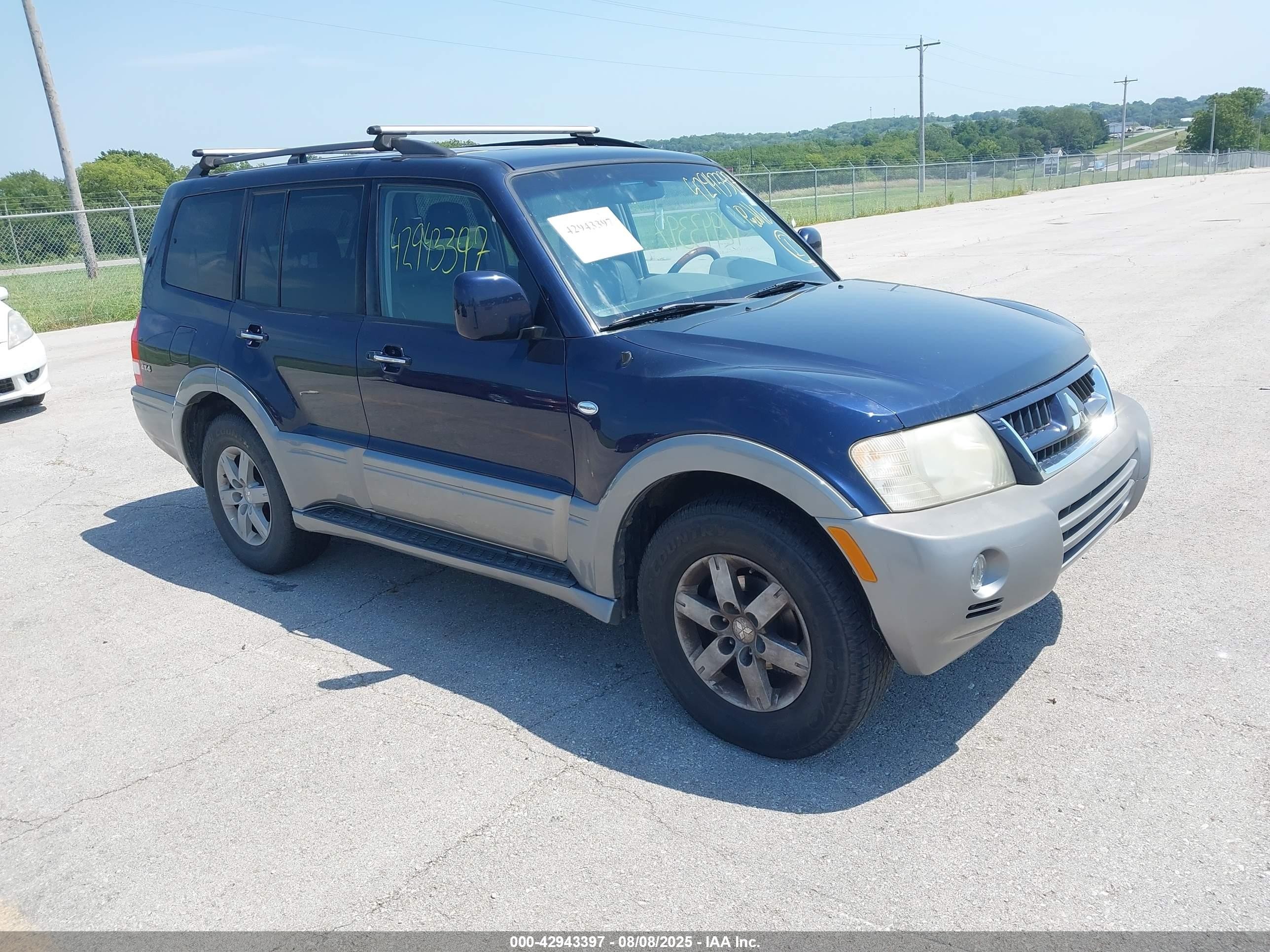 2005 Mitsubishi Montero Limited Синий vin: JA4MW51S65J000660