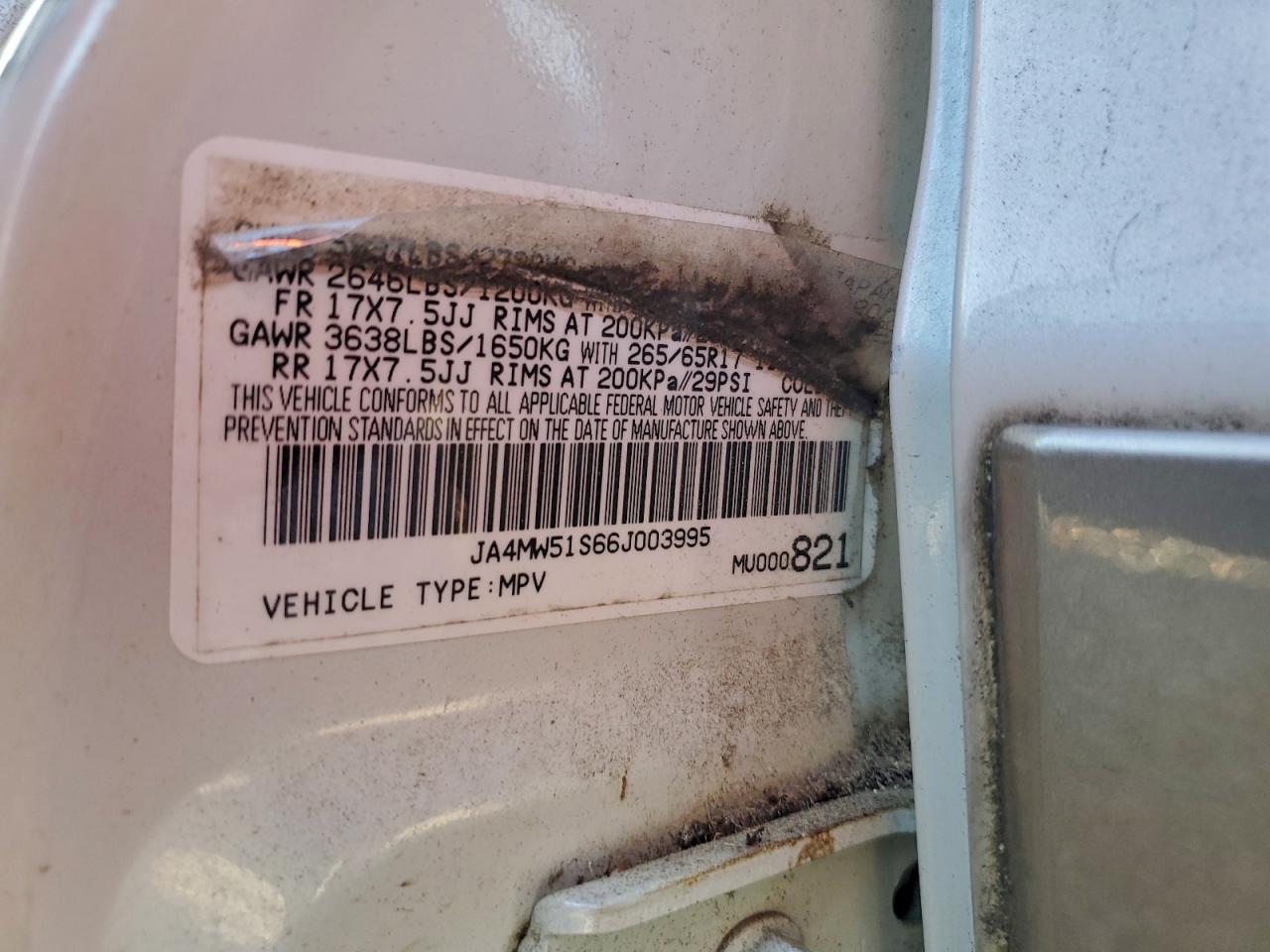 2006 Mitsubishi Montero Limited Бежевый vin: JA4MW51S66J003995