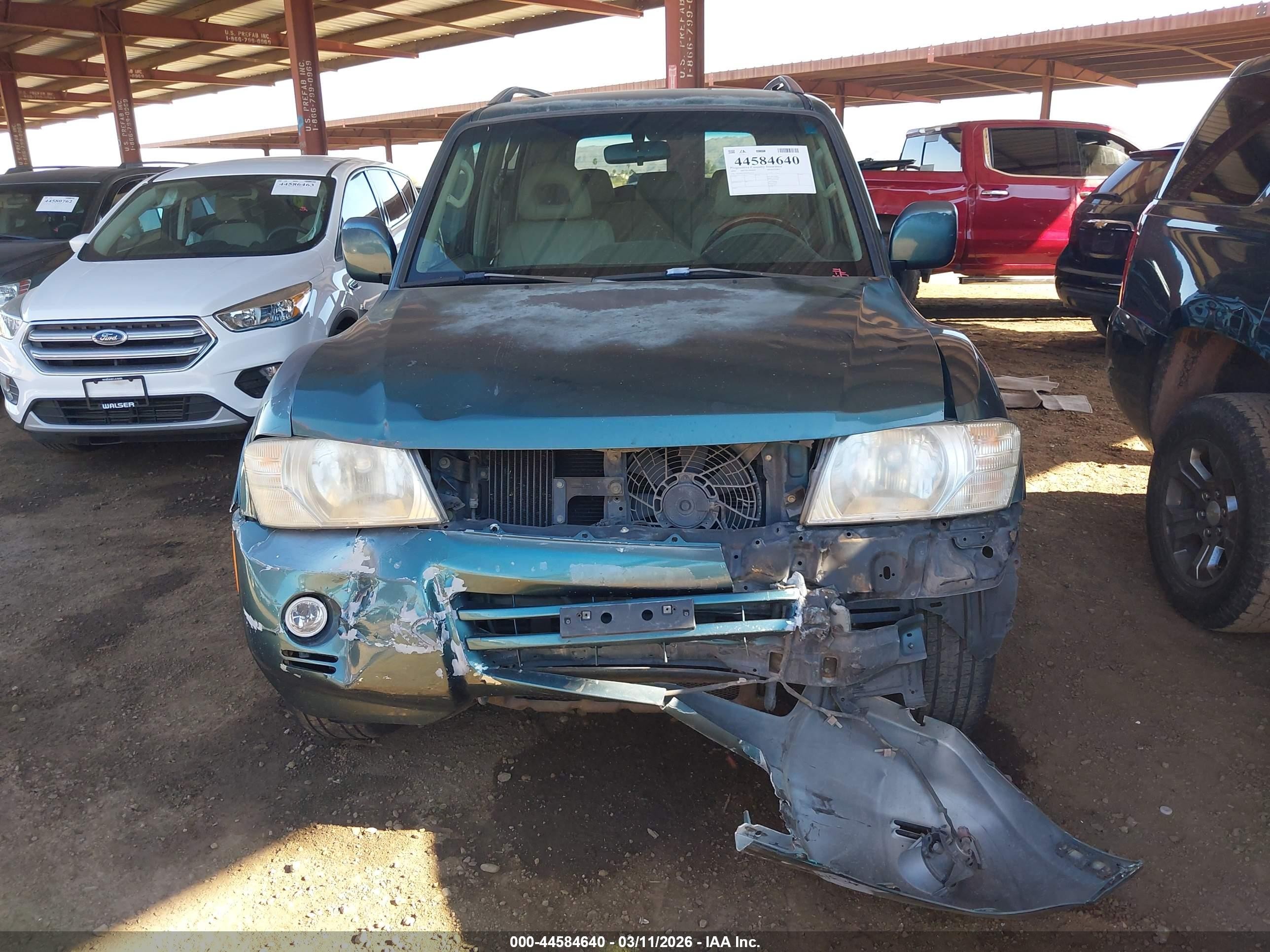 2004 Mitsubishi Montero Xls Зеленый vin: JA4MW51SX4J010171