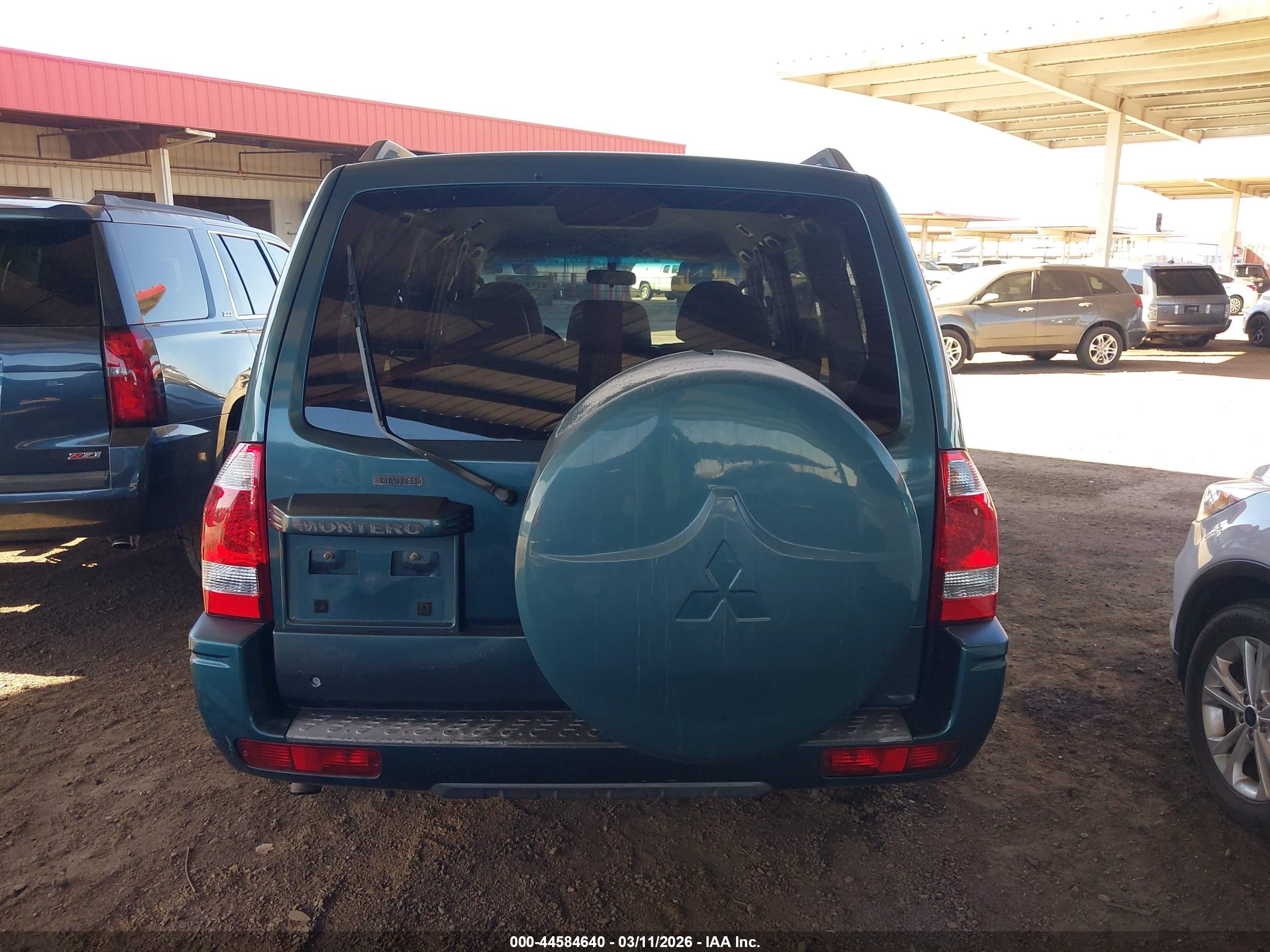 2004 Mitsubishi Montero Xls Зеленый vin: JA4MW51SX4J010171