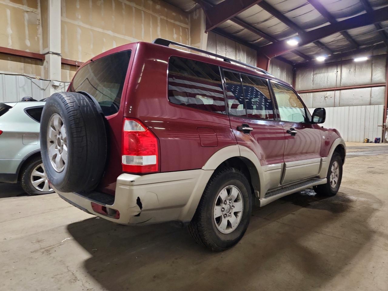 2003 Mitsubishi Montero Xls Burgundy vin: JA4NW31S53J035129