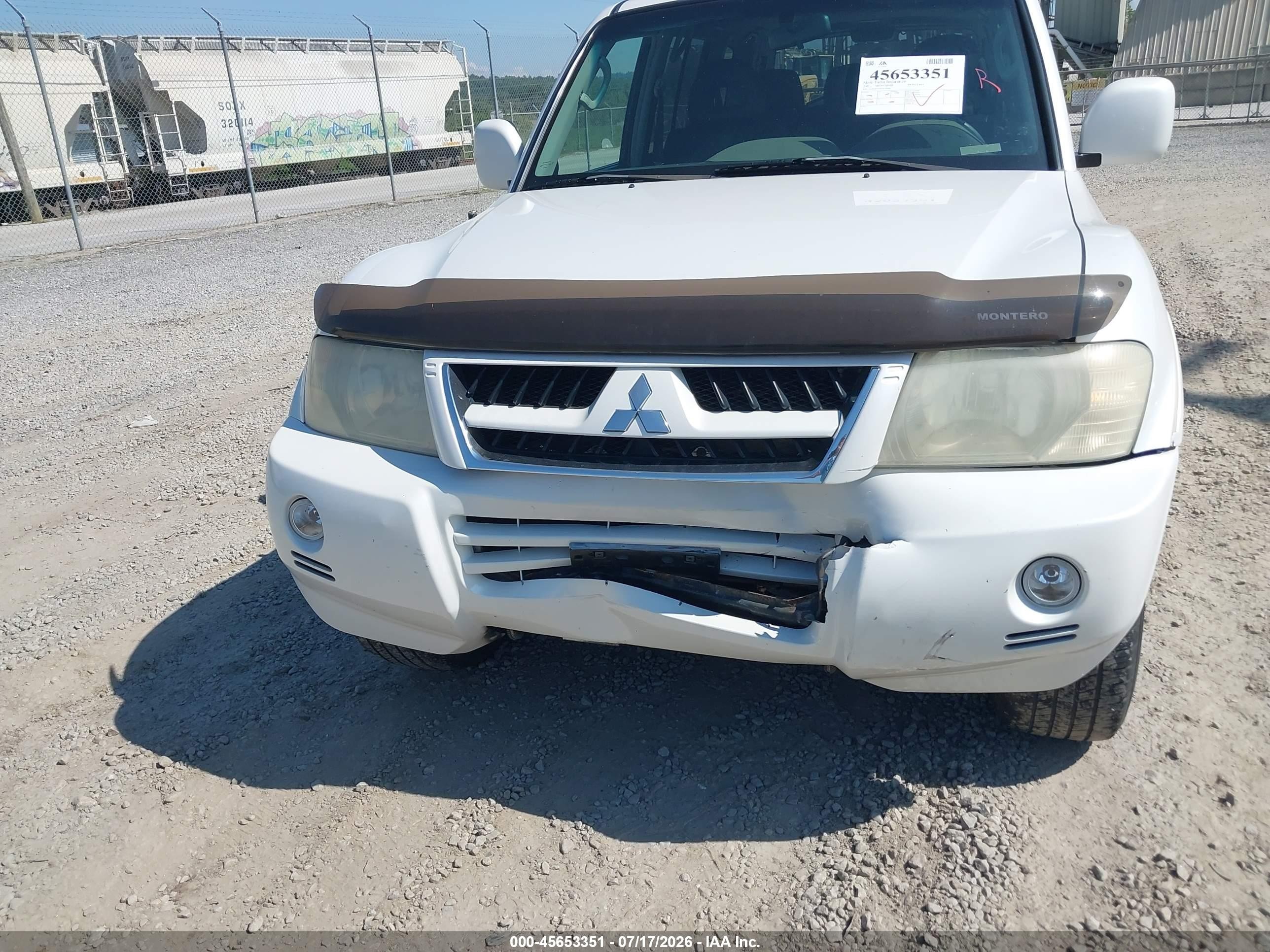 2003 Mitsubishi Montero 20th Anniversary White vin: JA4NW61SX3J038948