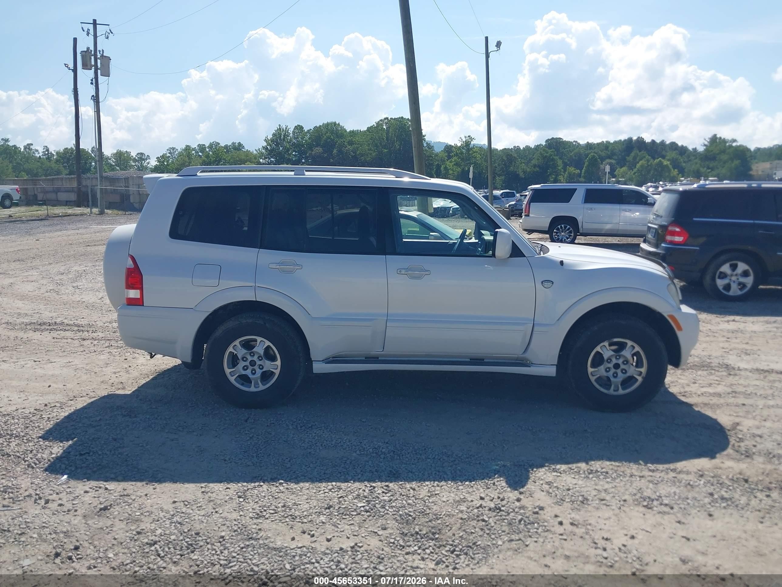 2003 Mitsubishi Montero 20th Anniversary White vin: JA4NW61SX3J038948