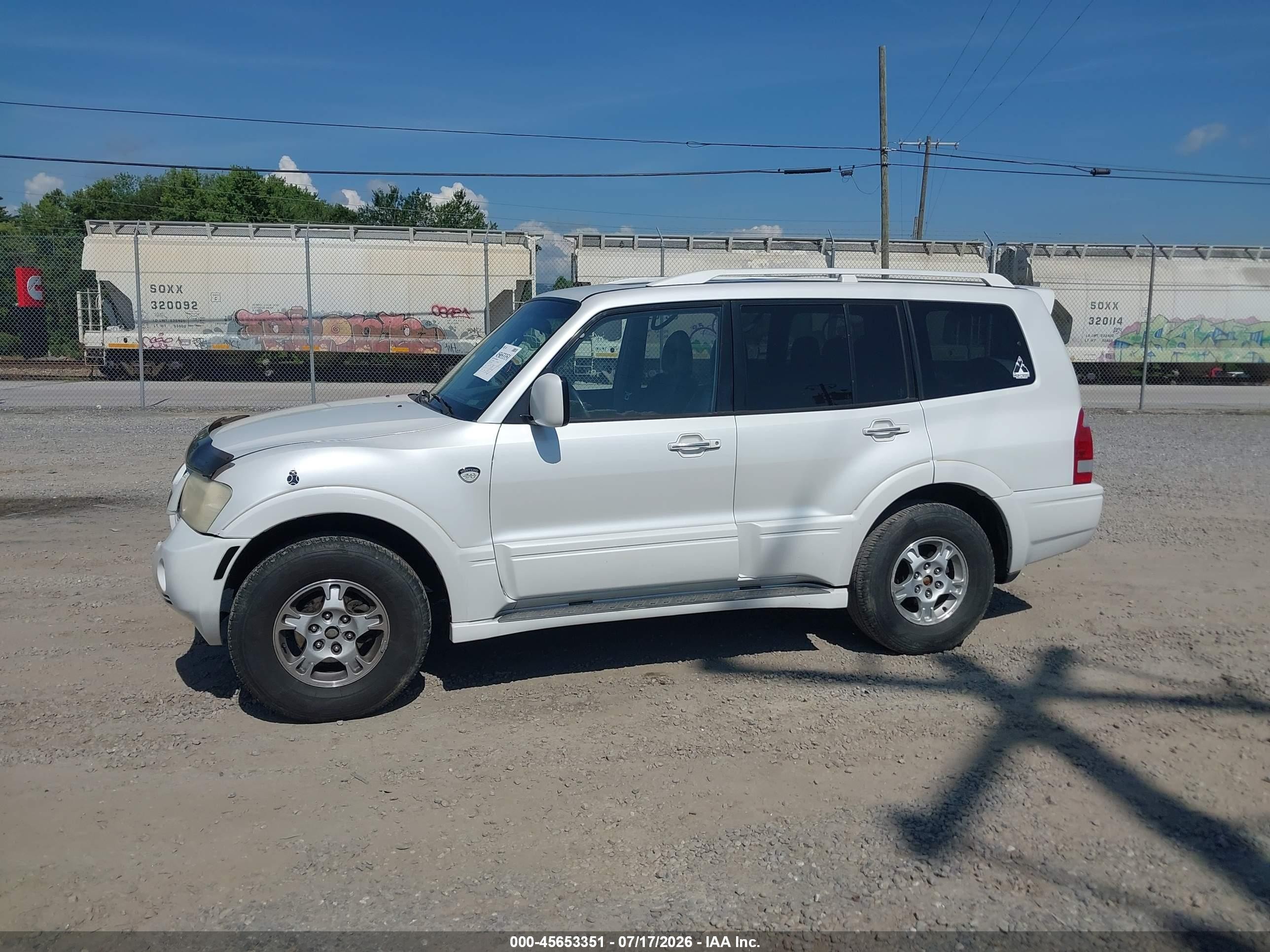 2003 Mitsubishi Montero 20th Anniversary White vin: JA4NW61SX3J038948