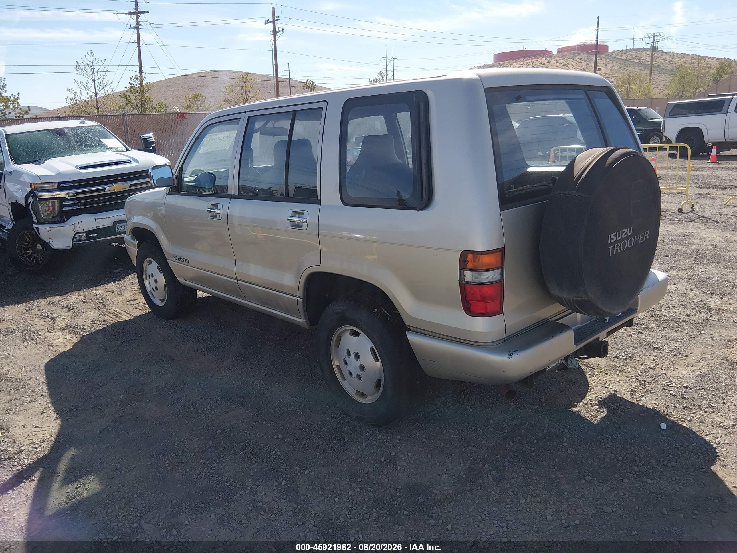1994 Isuzu Trooper S Gold vin: JACDH58V0R7926117