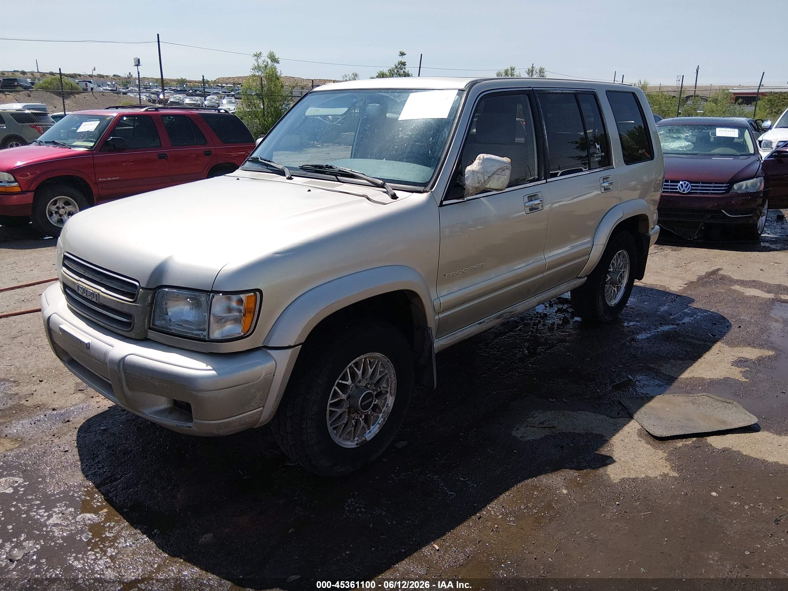 2001 Isuzu Trooper Limited/ls/s Silver vin: JACDJ58X017J07070