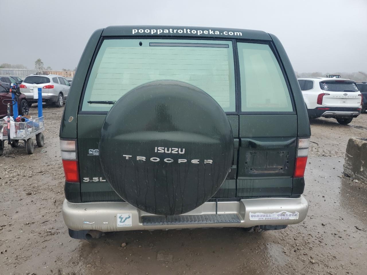 2002 Isuzu Trooper S Green vin: JACDJ58X127J10500