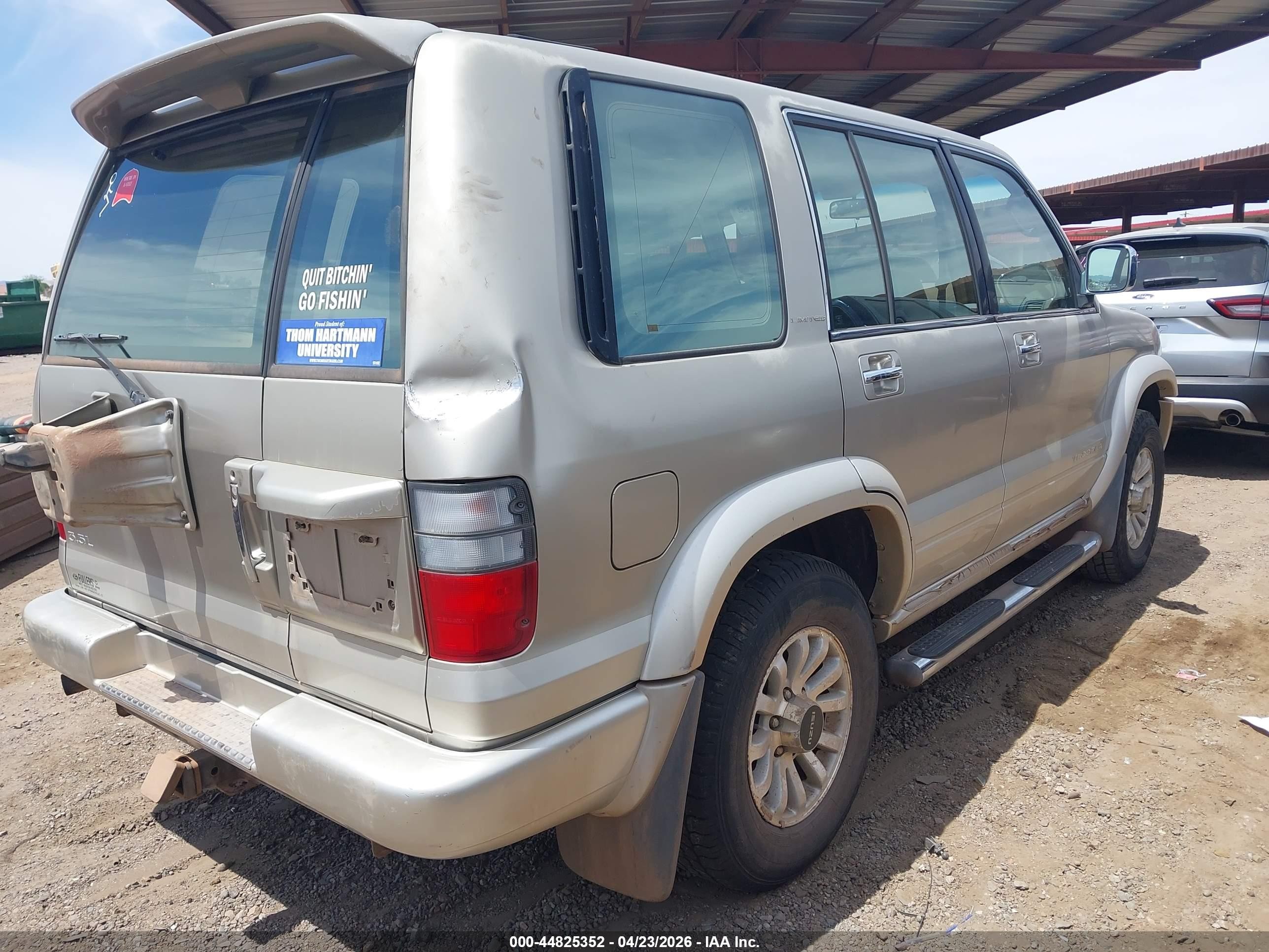 2002 Isuzu Trooper Limited/ls/s Tan vin: JACDJ58X527J04957
