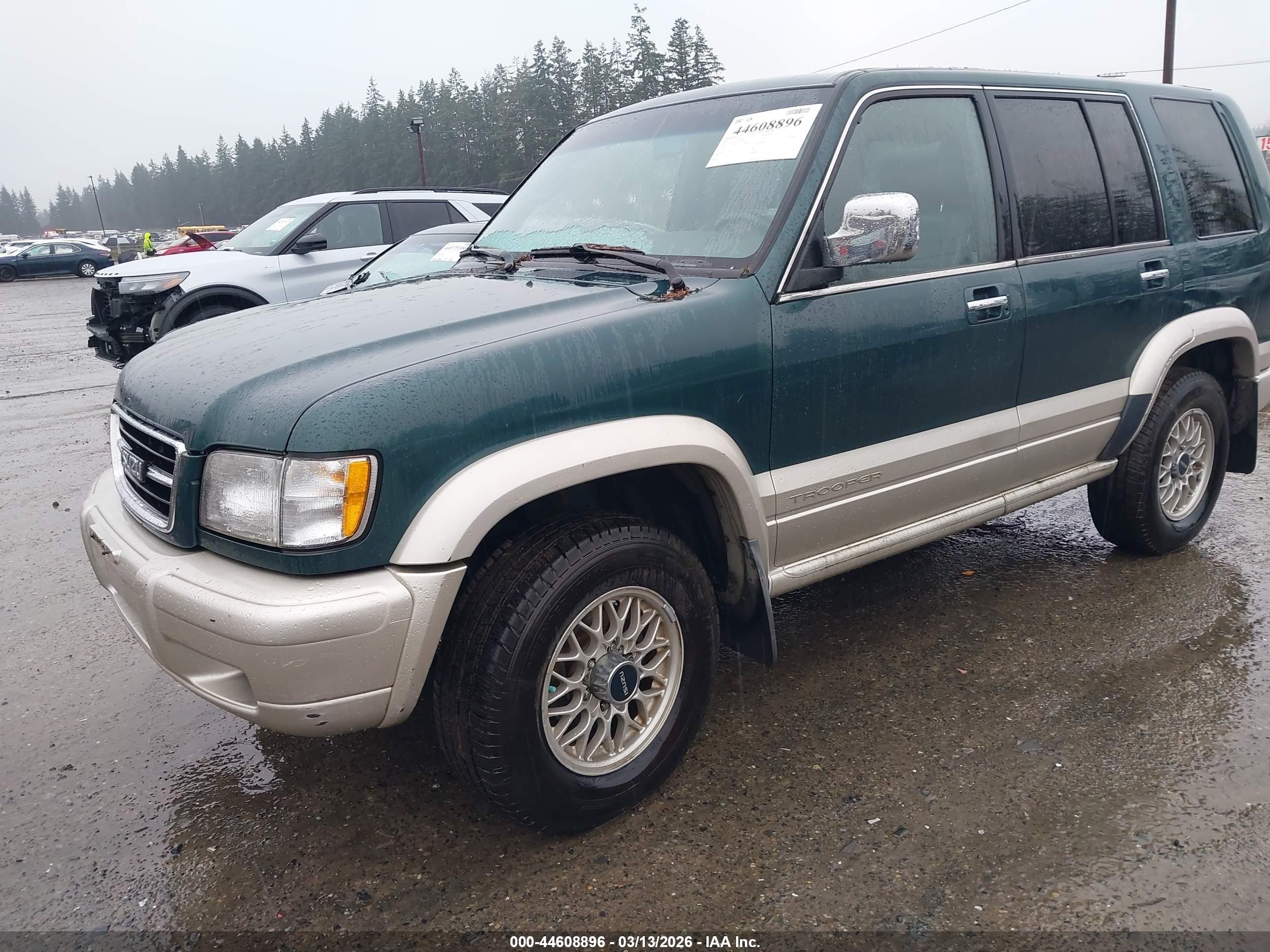 1999 Isuzu Trooper S Green vin: JACDJ58X5X7929873
