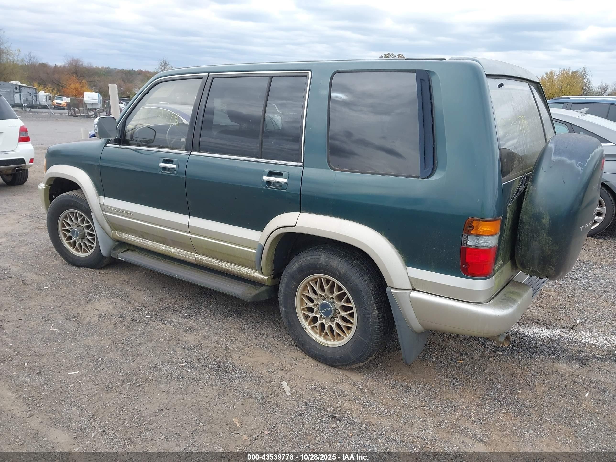 1999 Isuzu Trooper S Green vin: JACDJ58X6X7911026