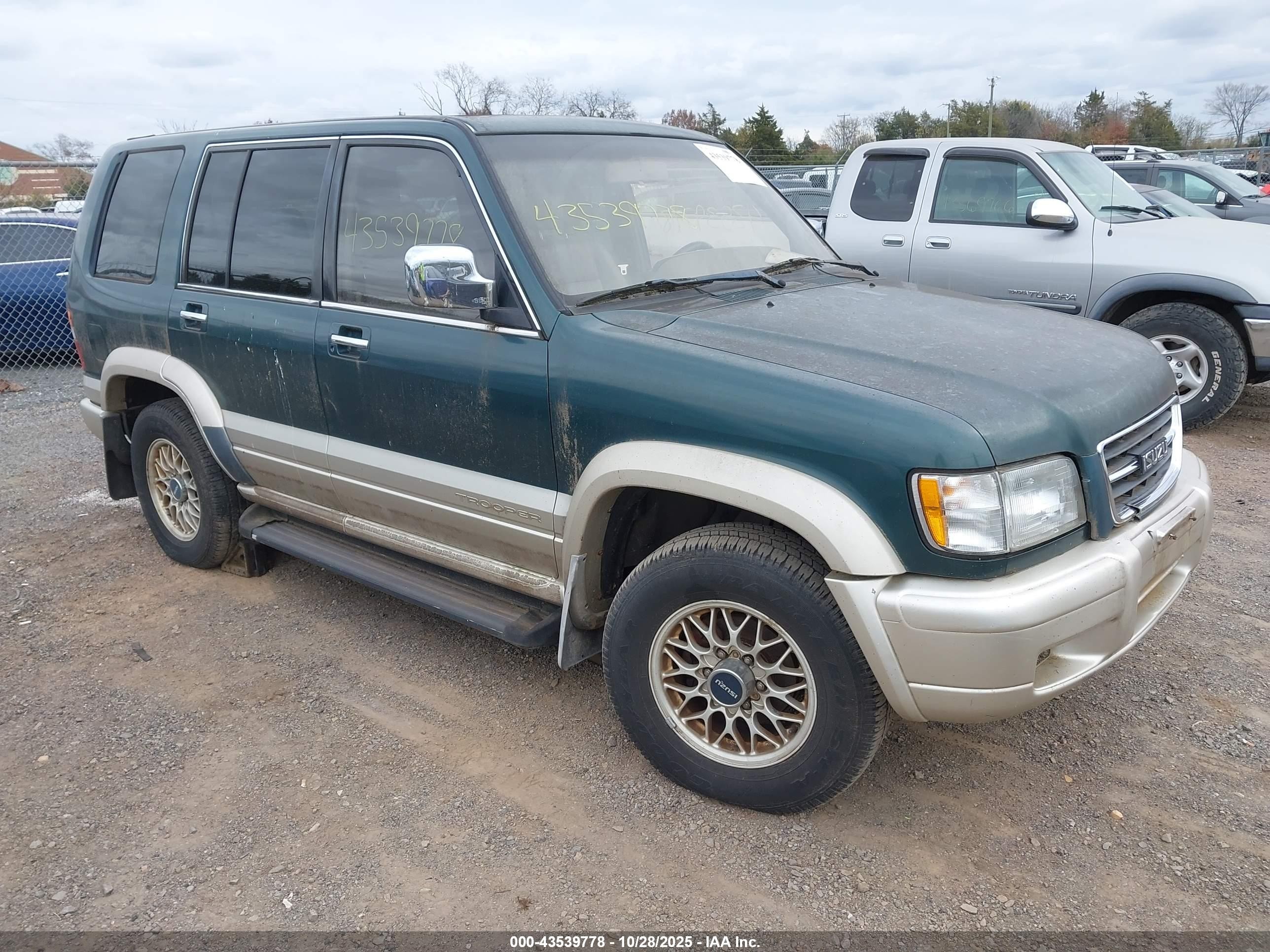 1999 Isuzu Trooper S Green vin: JACDJ58X6X7911026