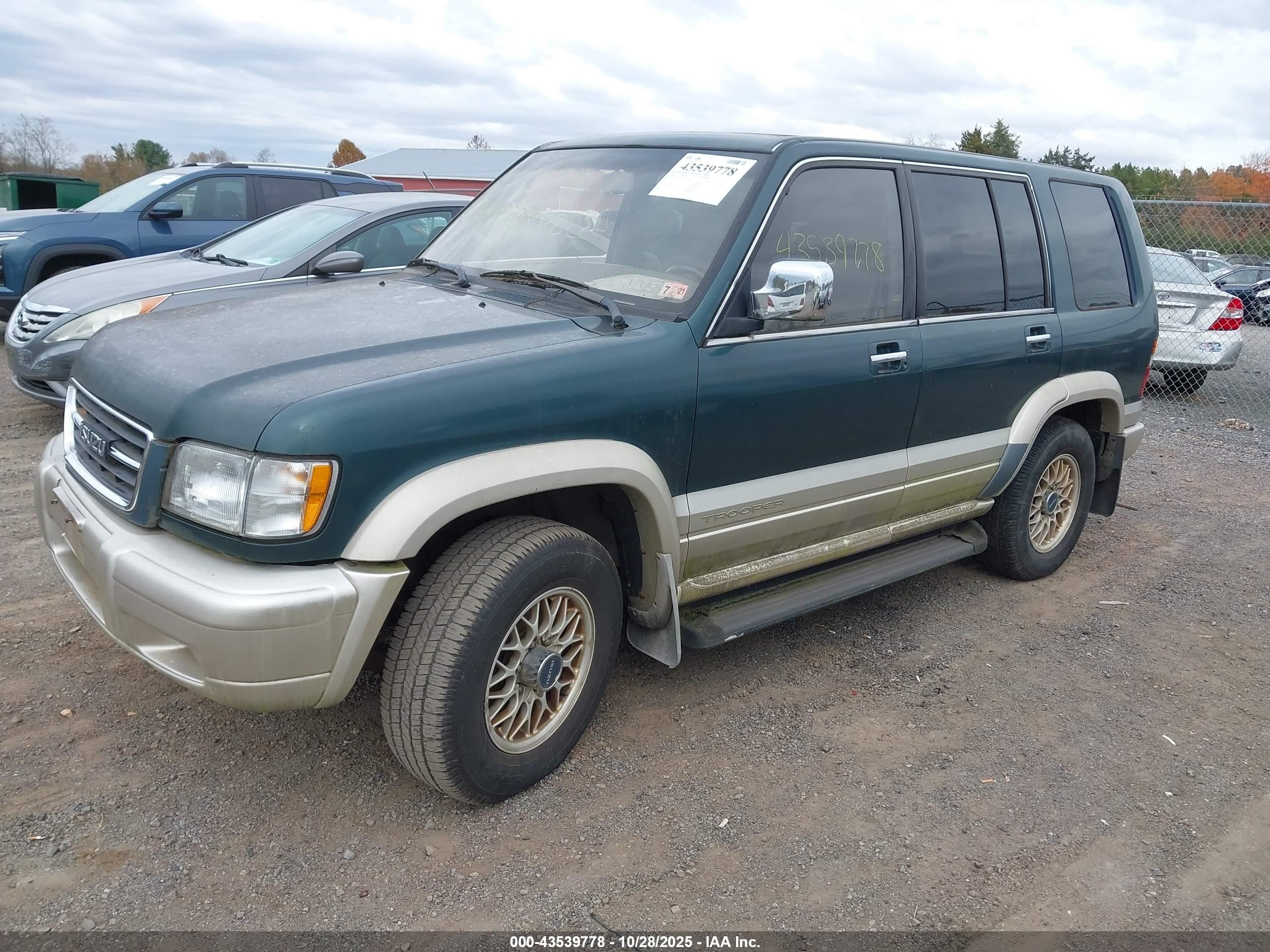 1999 Isuzu Trooper S Green vin: JACDJ58X6X7911026
