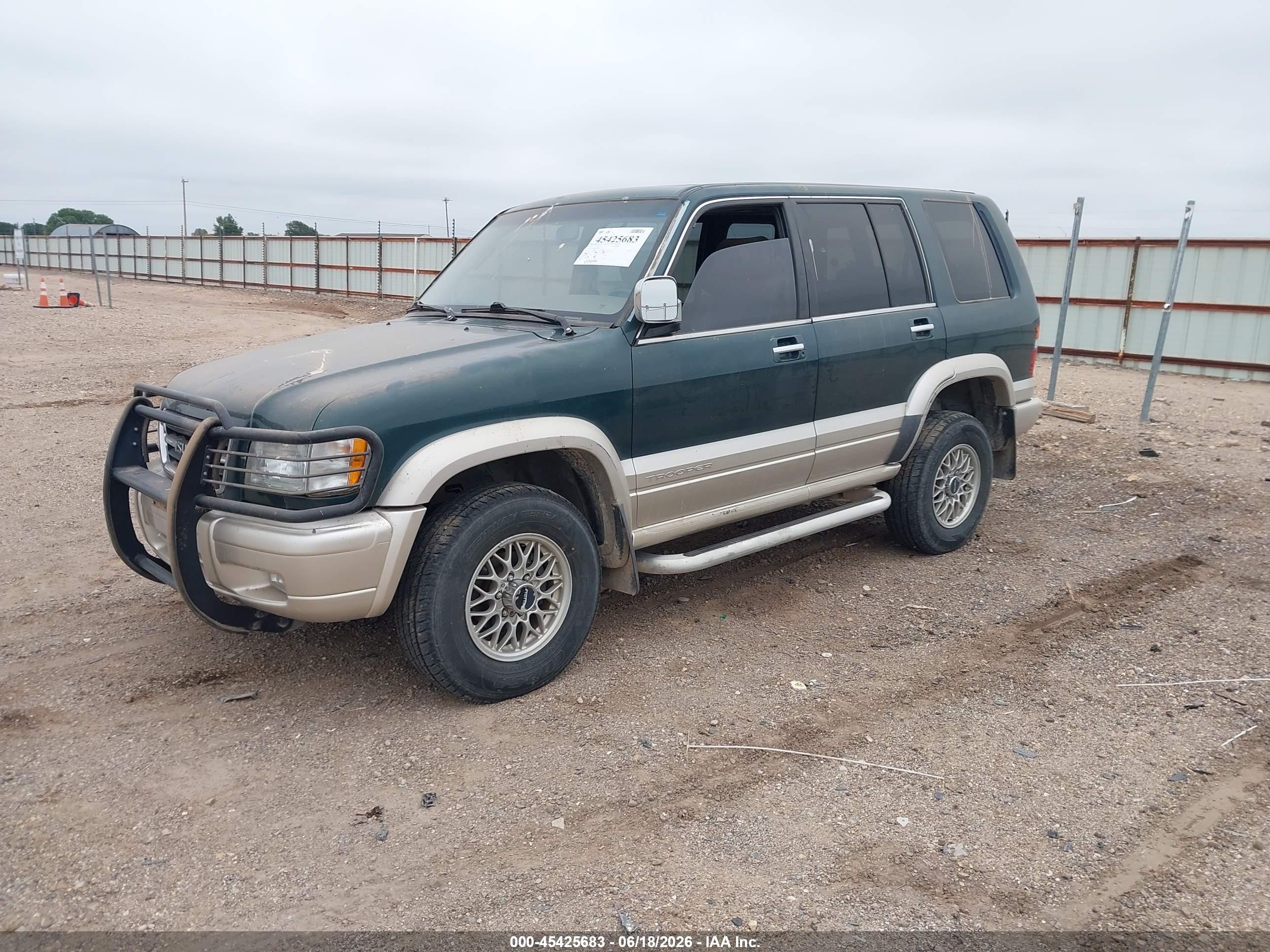 1999 Isuzu Trooper S Green vin: JACDJ58X7X7903999
