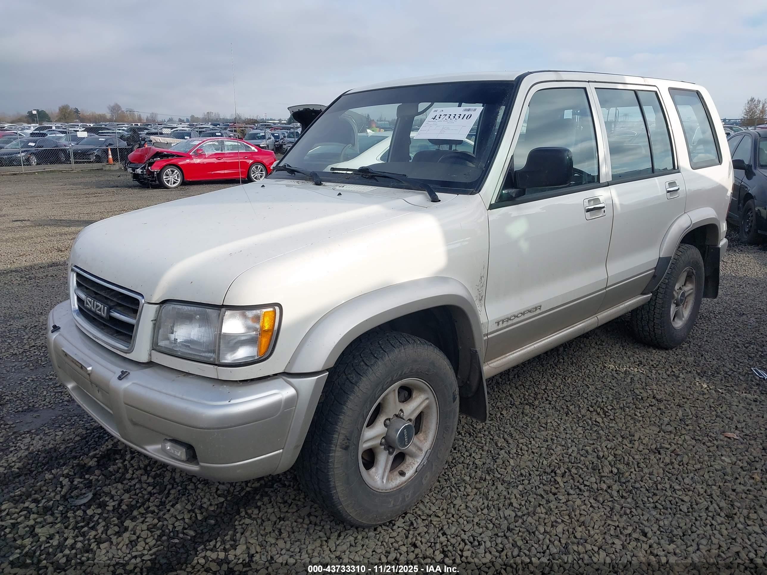 1999 Isuzu Trooper S White vin: JACDJ58X7X7918860