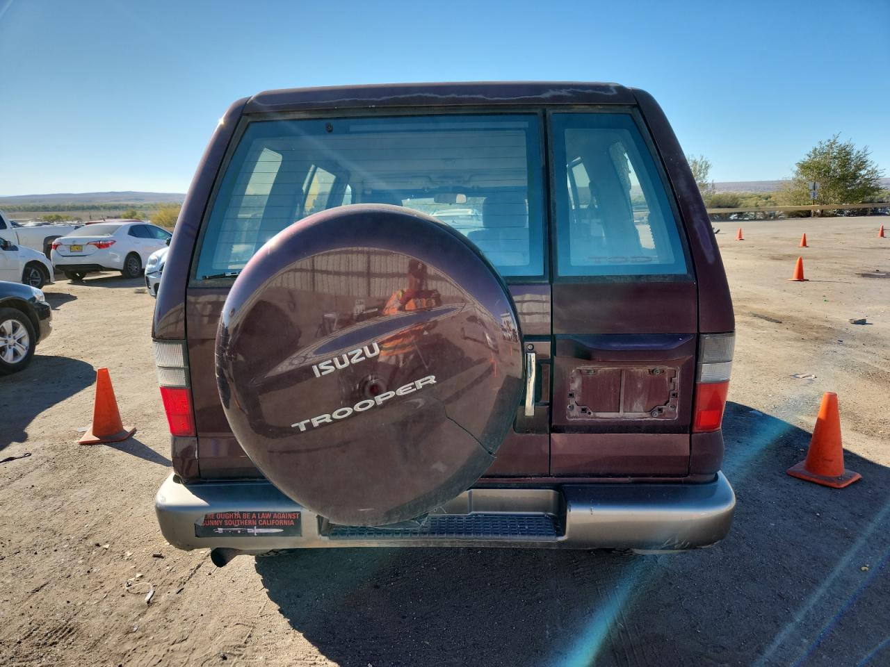 2002 Isuzu Trooper S Бордовый vin: JACDJ58XX27J10012