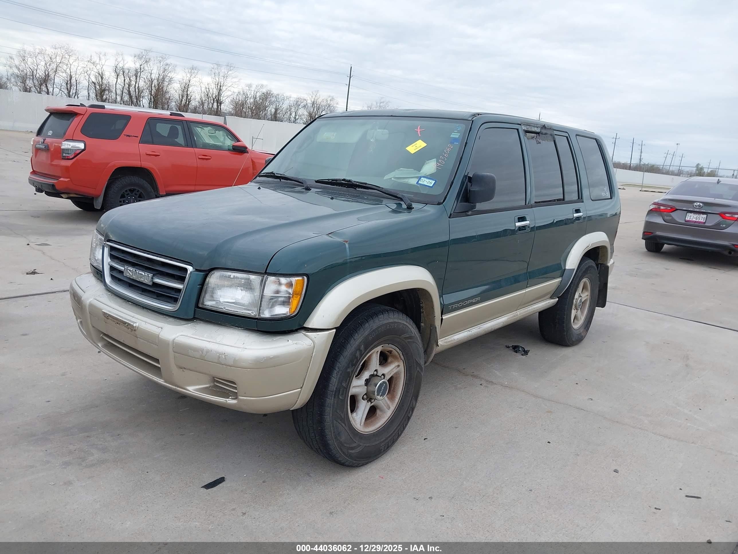 1999 Isuzu Trooper S Green vin: JACDJ58XXX7922272