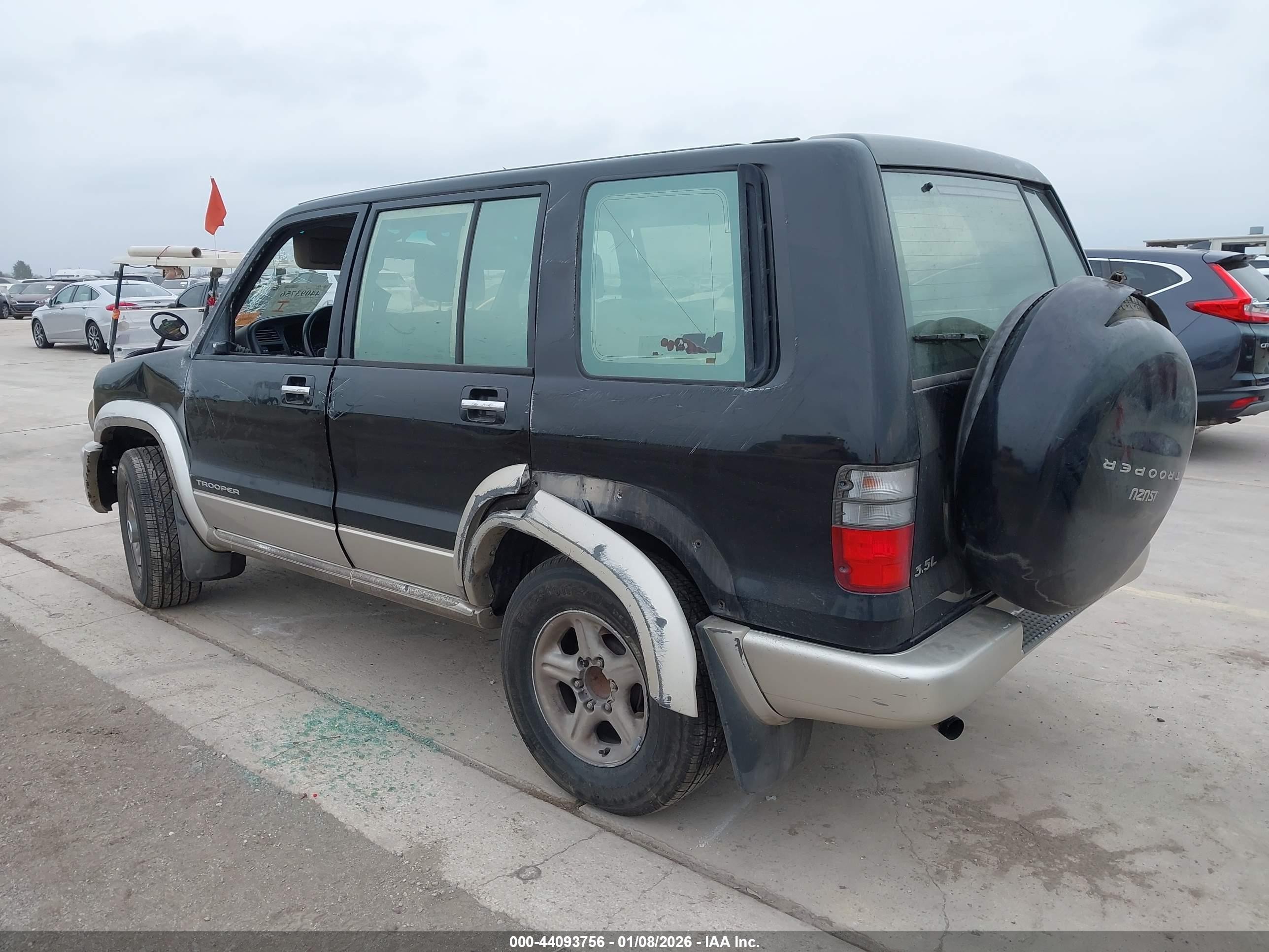 2002 Isuzu Trooper Limited/ls/s Black vin: JACDS58X127J12146