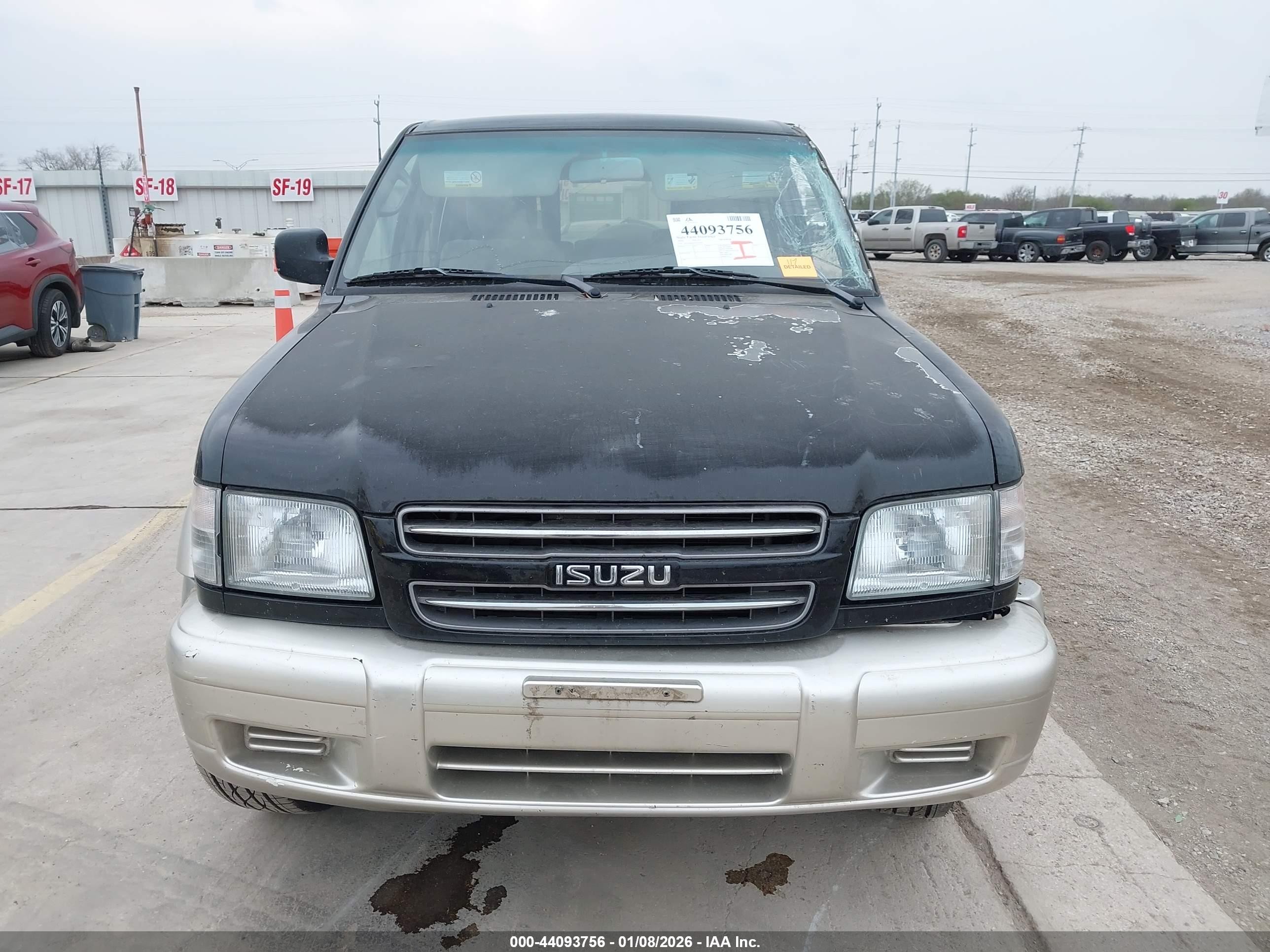 2002 Isuzu Trooper Limited/ls/s Black vin: JACDS58X127J12146