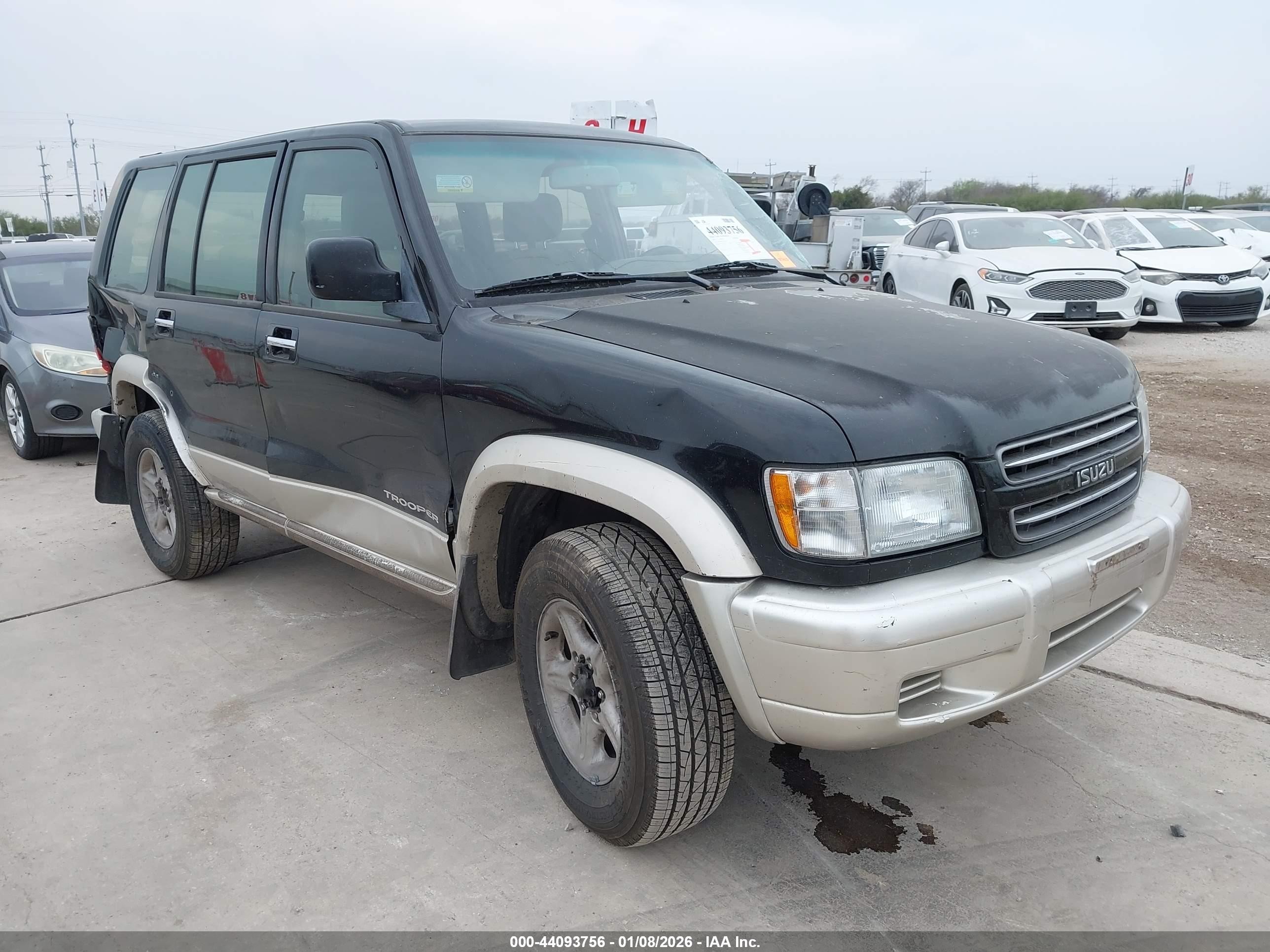 2002 Isuzu Trooper Limited/ls/s Black vin: JACDS58X127J12146