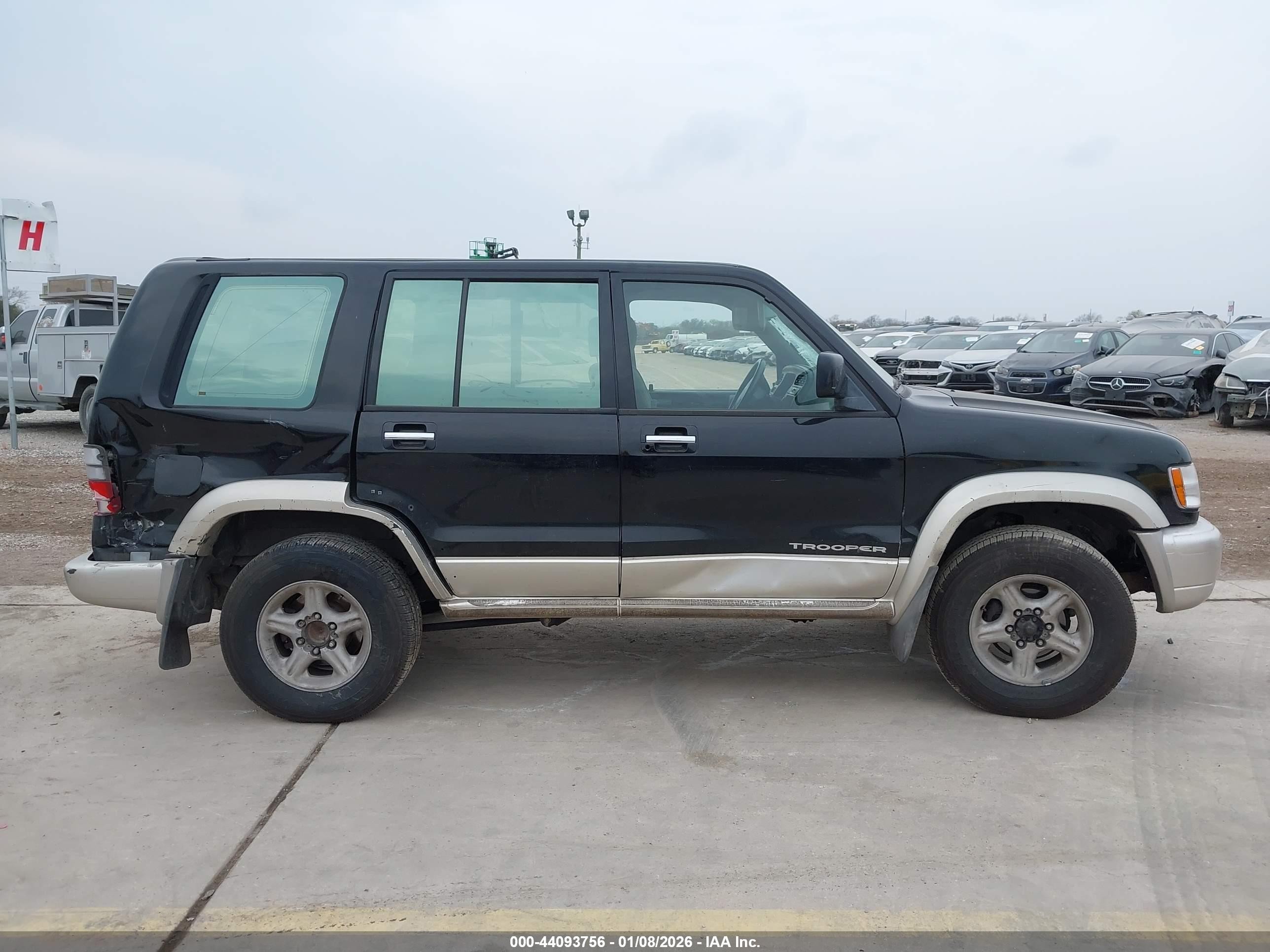 2002 Isuzu Trooper Limited/ls/s Black vin: JACDS58X127J12146