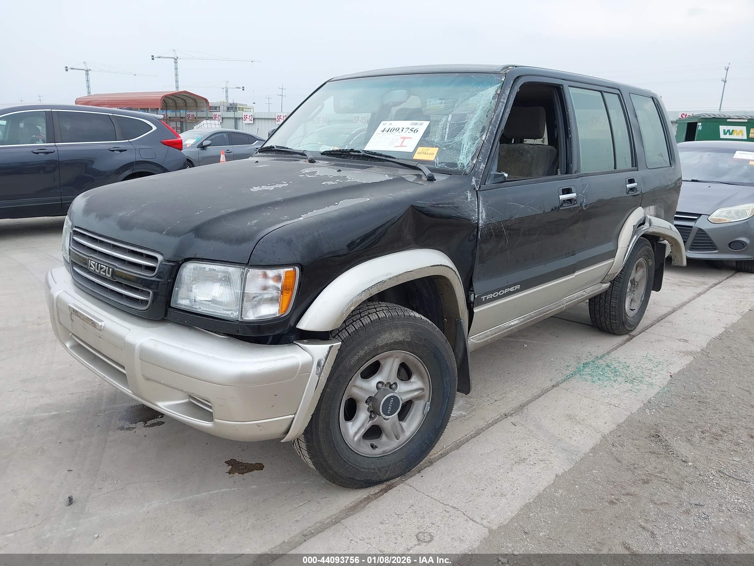 2002 Isuzu Trooper Limited/ls/s Black vin: JACDS58X127J12146
