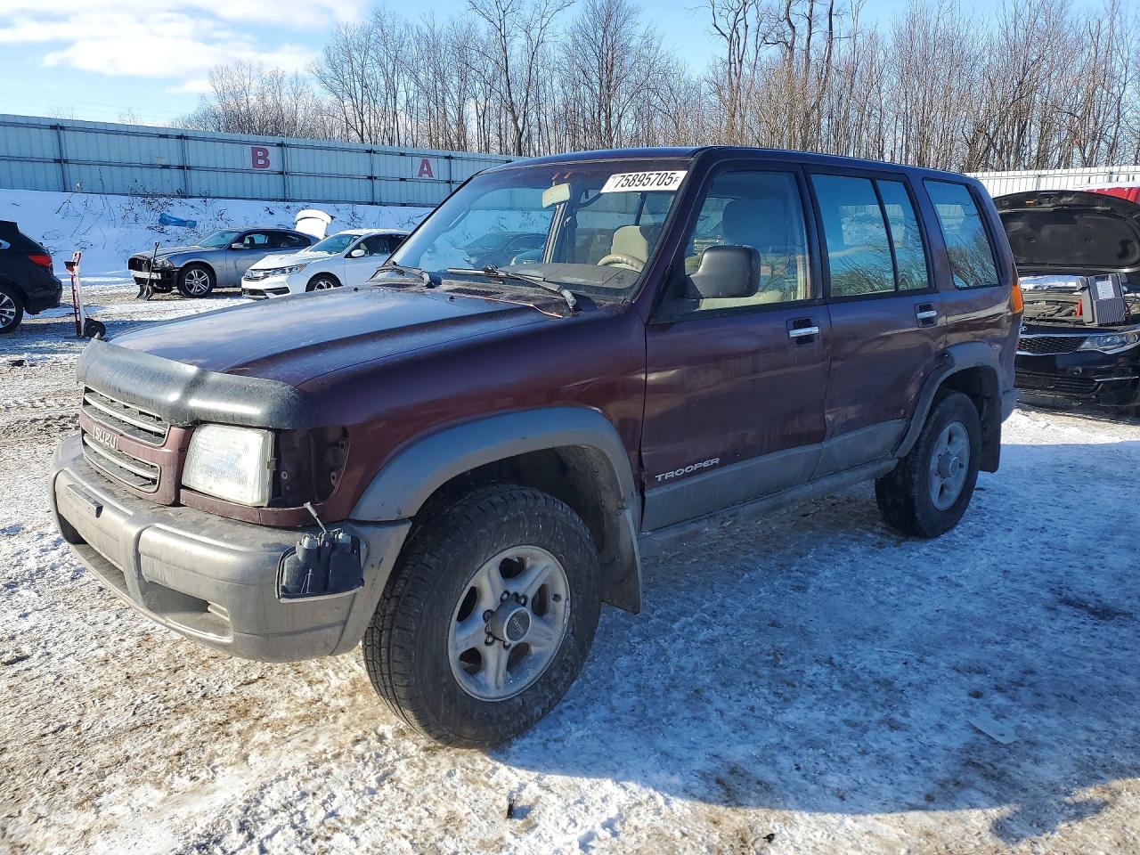 2002 Isuzu Trooper S Burgundy vin: JACDS58X827J12161