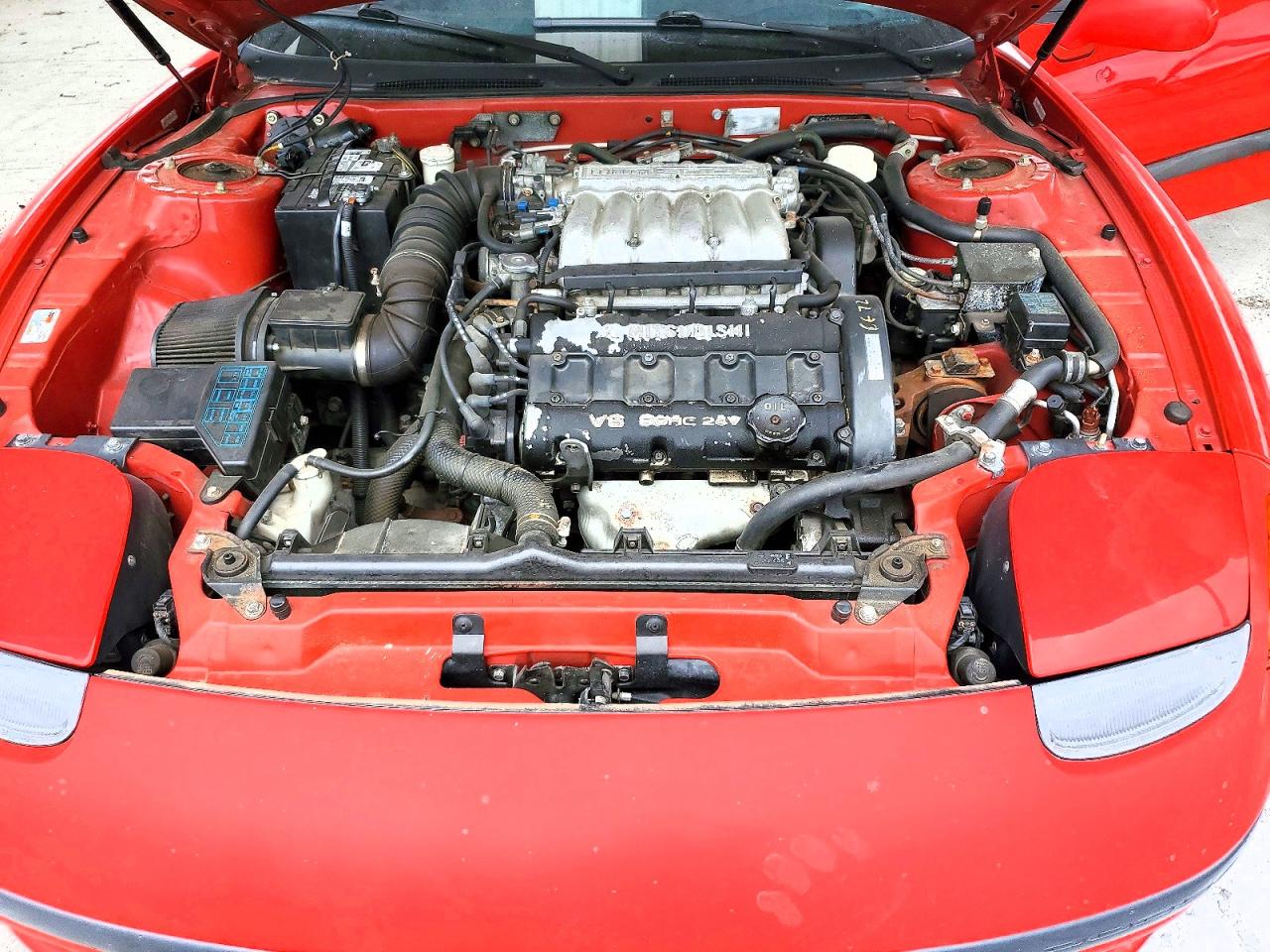 1992 Dodge Stealth Es Red vin: JB3XD54B7NY033440