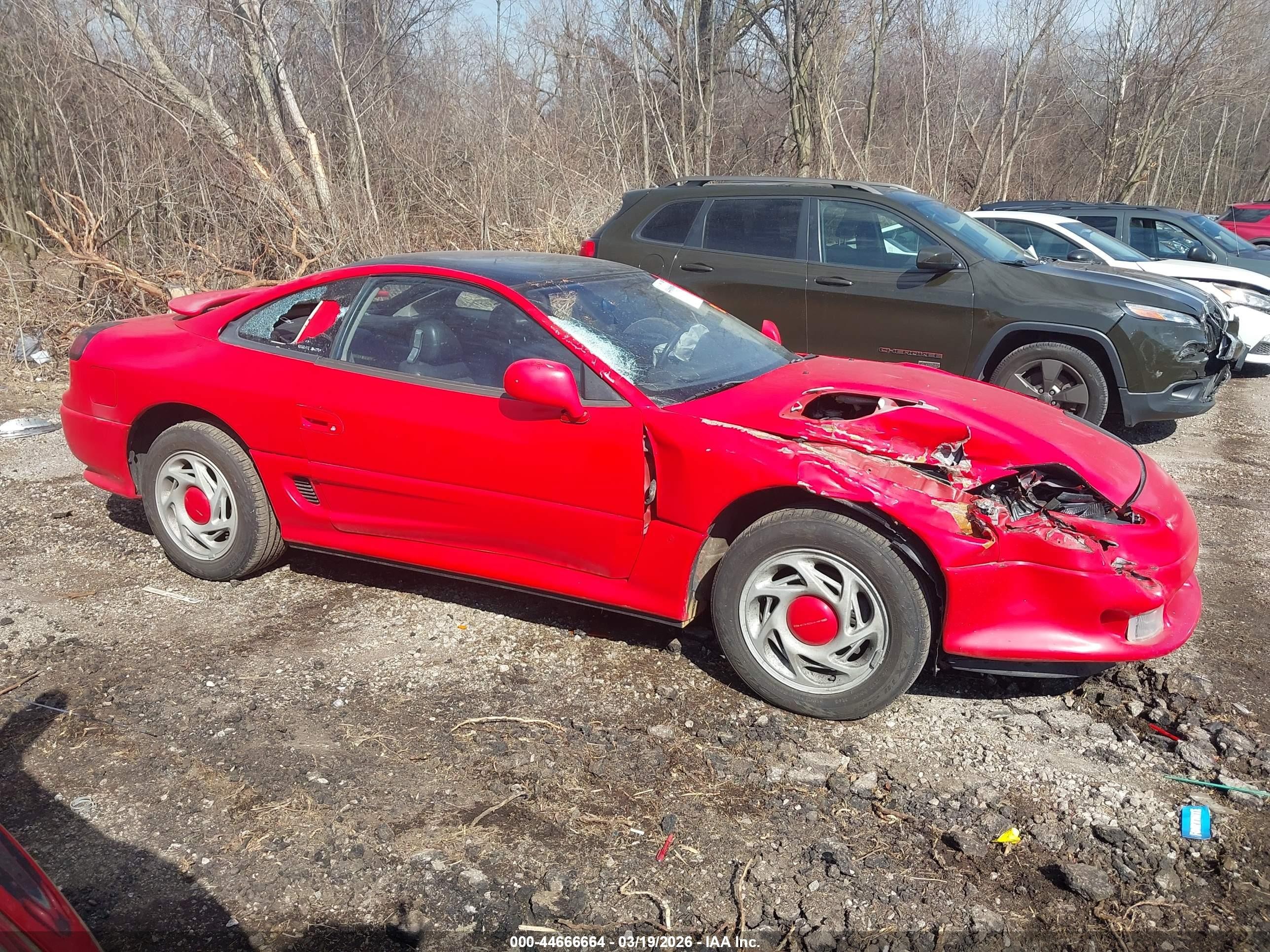 1991 Dodge Stealth R/t Red vin: JB3XD64B7MY015606