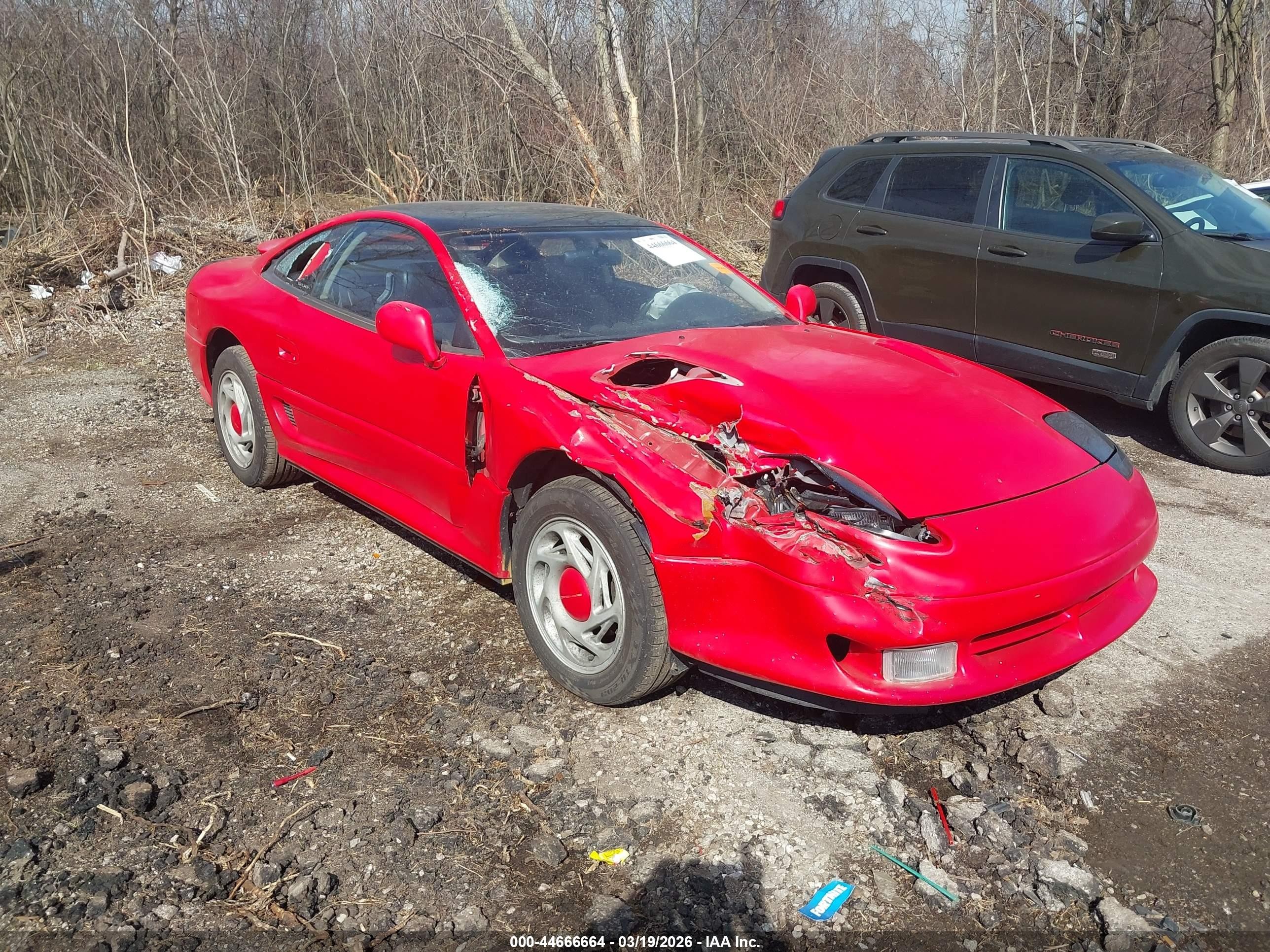 1991 Dodge Stealth R/t Red vin: JB3XD64B7MY015606