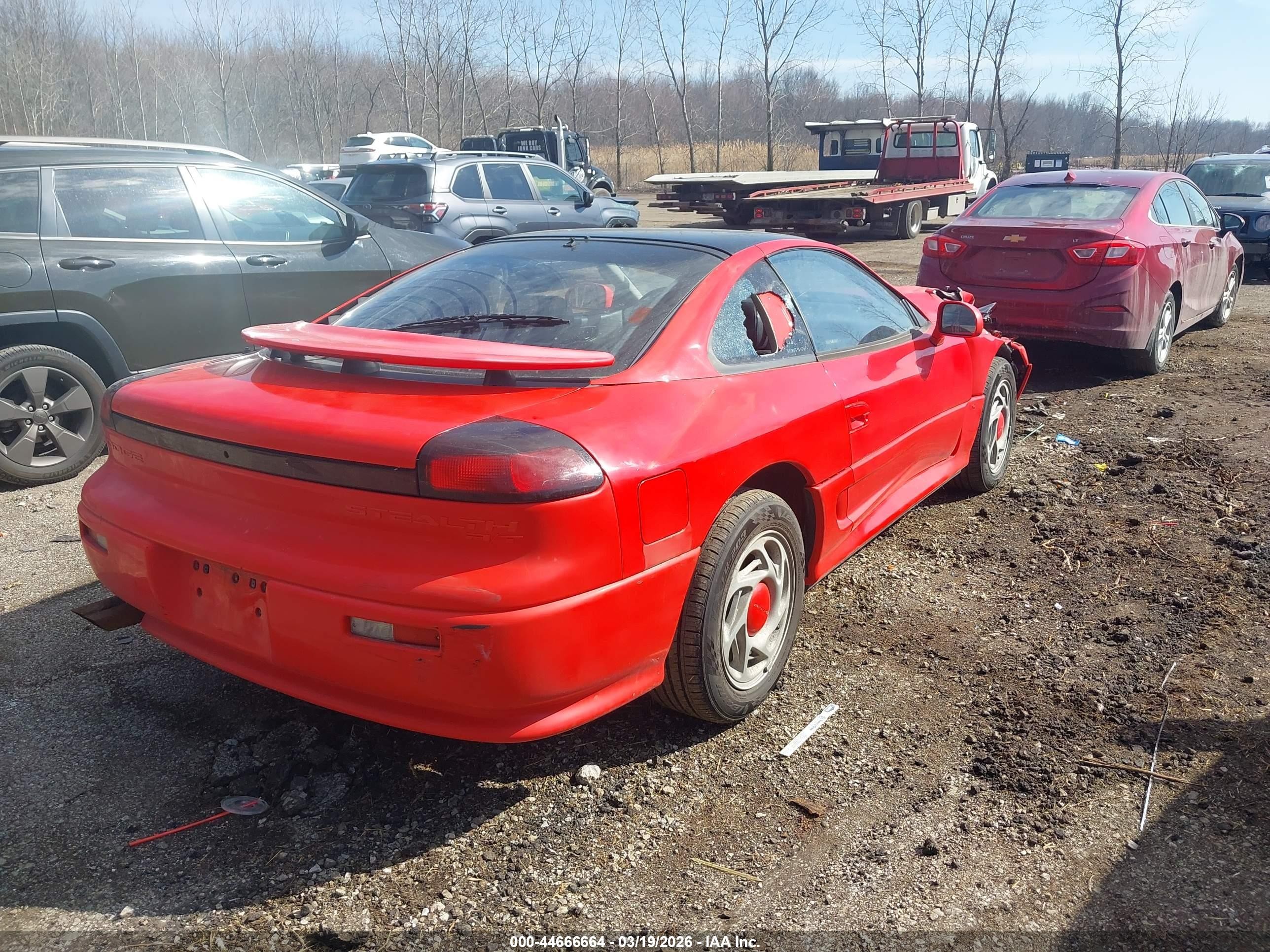 1991 Dodge Stealth R/t Red vin: JB3XD64B7MY015606