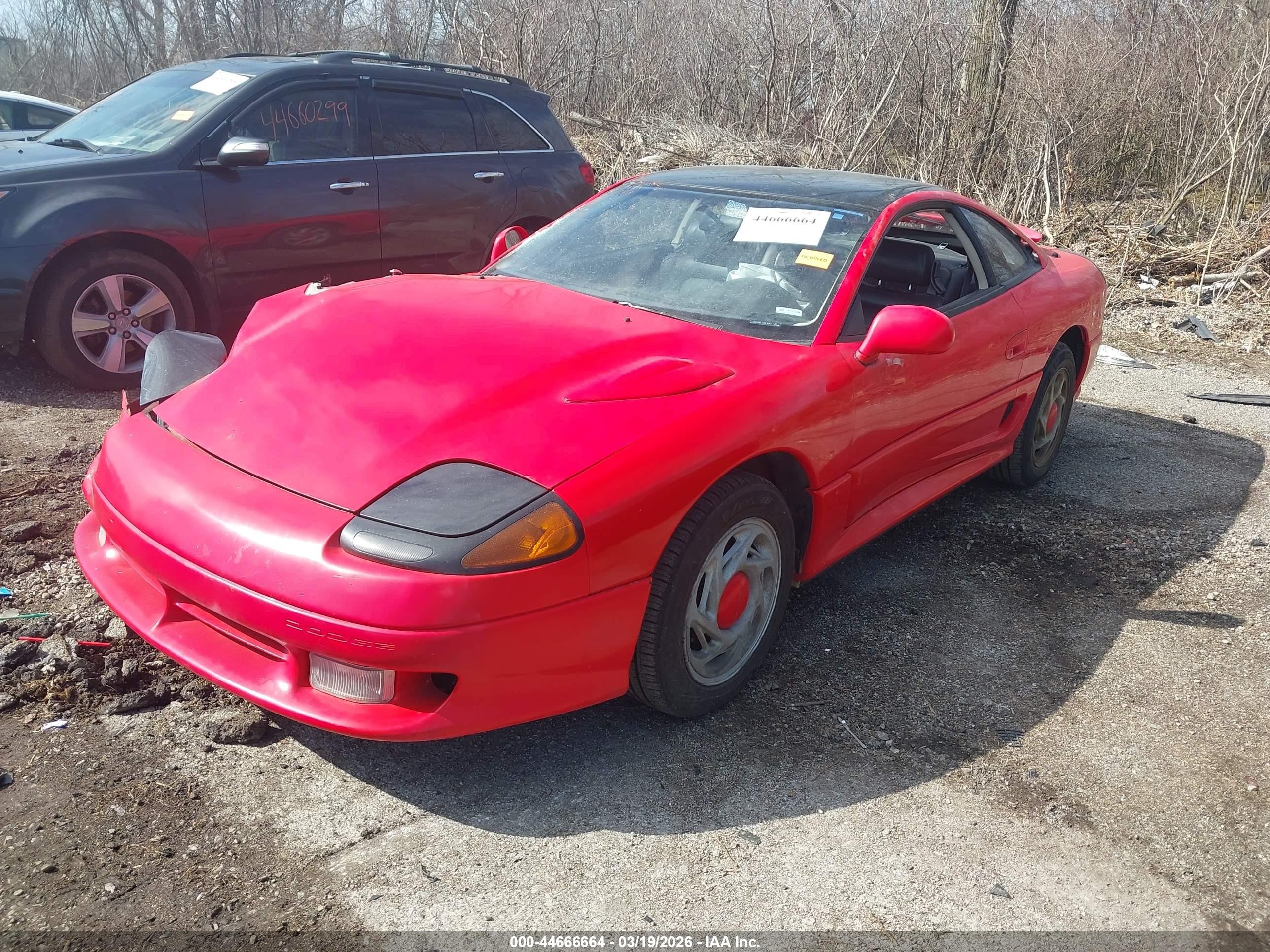 1991 Dodge Stealth R/t Red vin: JB3XD64B7MY015606