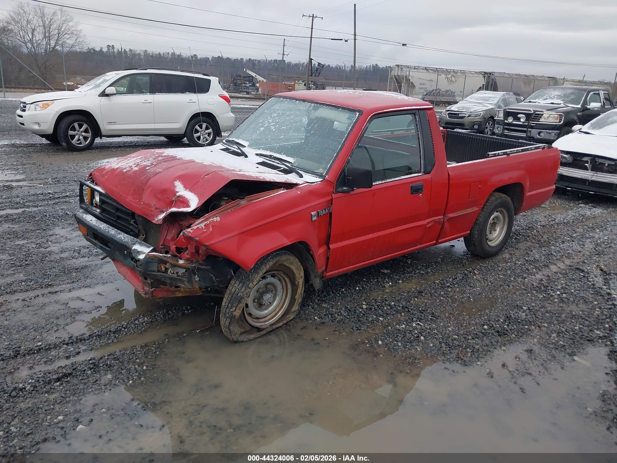 1990 Dodge Ram 50   Red vin: JB7FL24W8LP032461